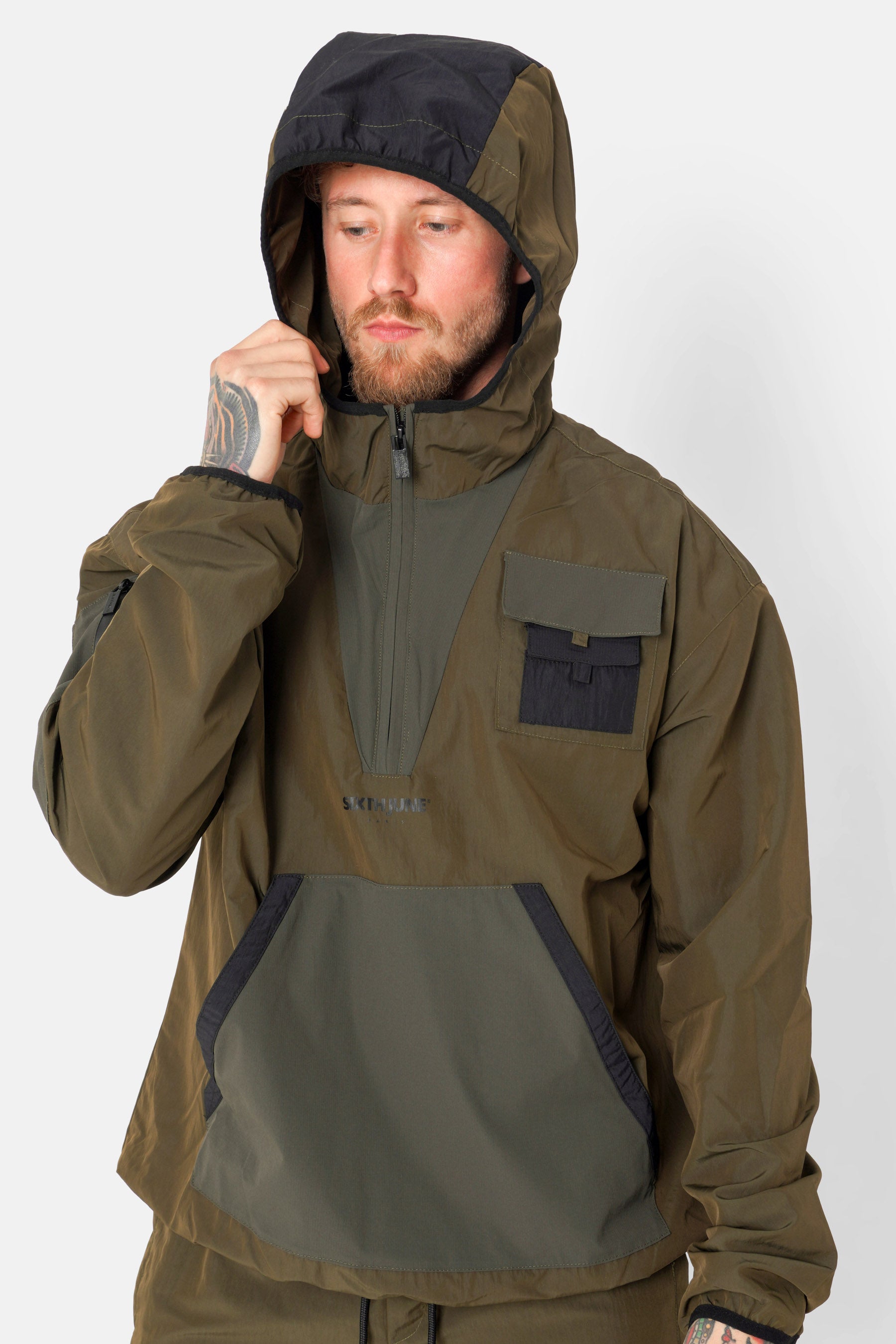 Nylon-Tech-Leichtjacke 23946-KHAKI