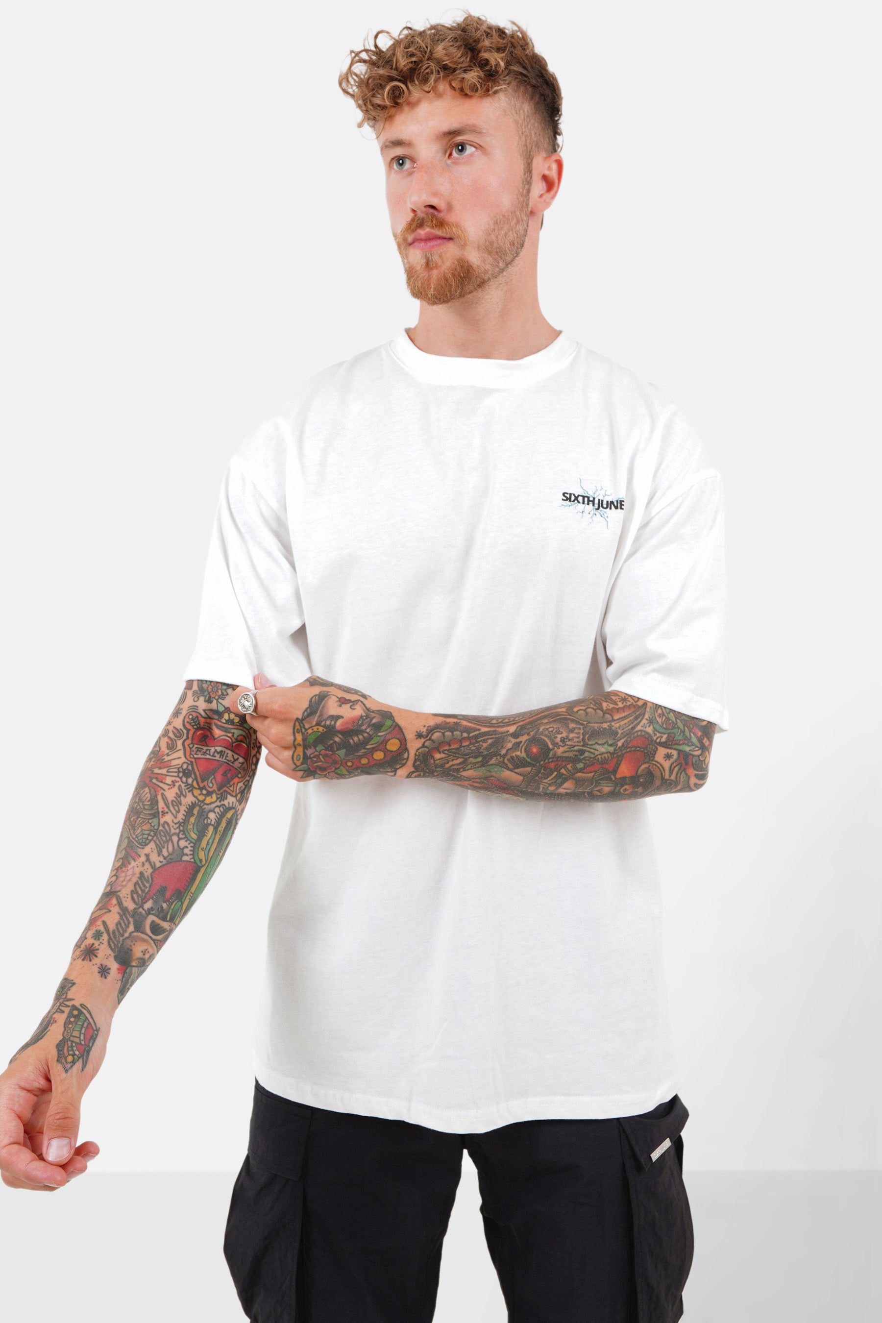 T-shirt logo éclair Blanc