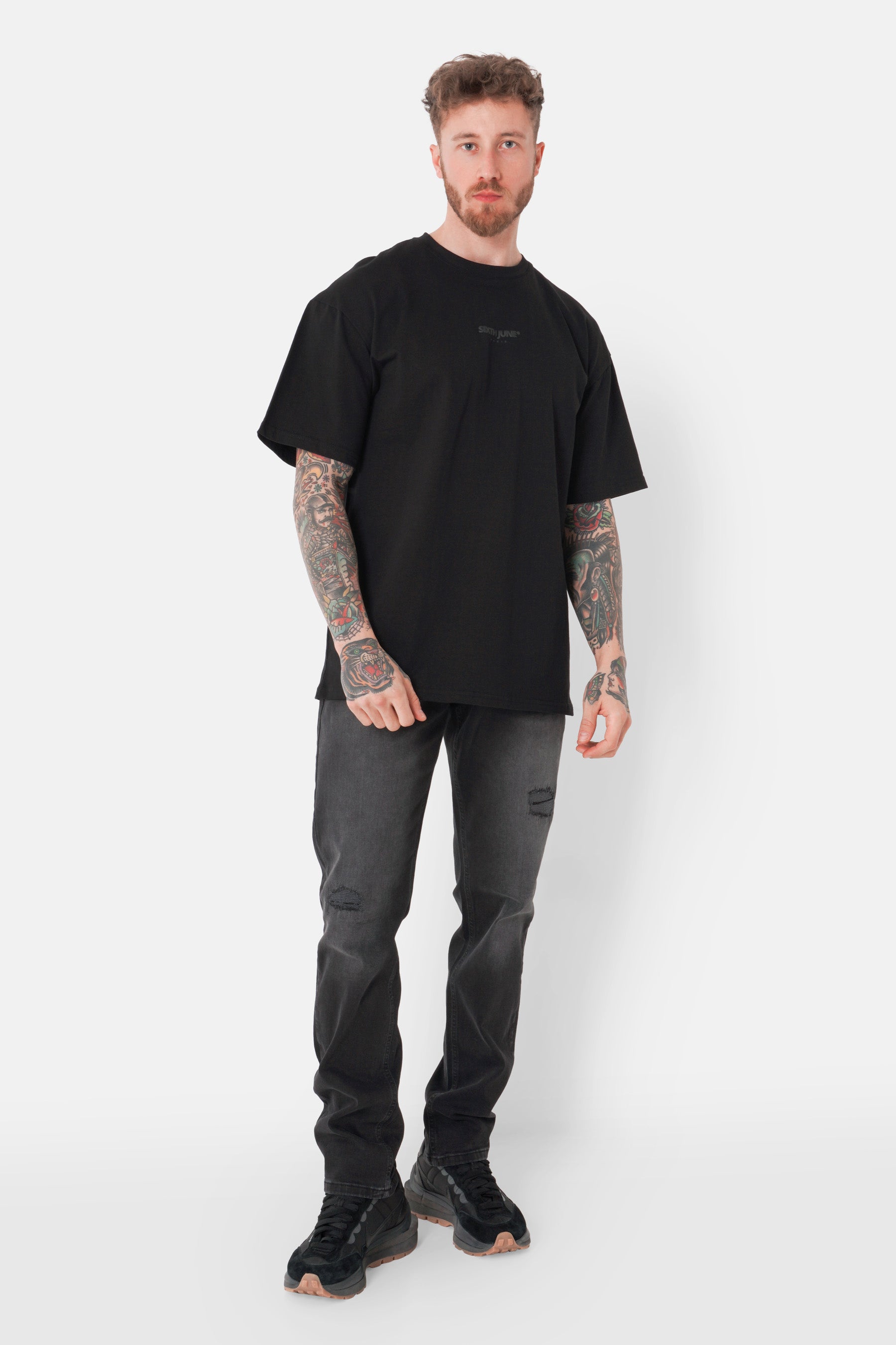 Samourai print t-shirt Black 