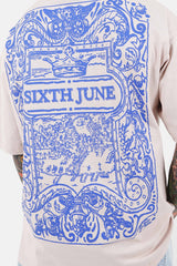 T-shirt motifs azulejos Beige
