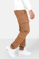 Twill cargo pants Brown