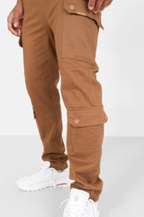 Twill cargo pants Brown