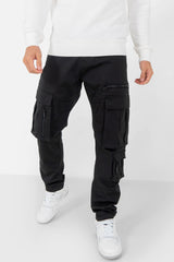 Pantalon cargo multi poche Noir