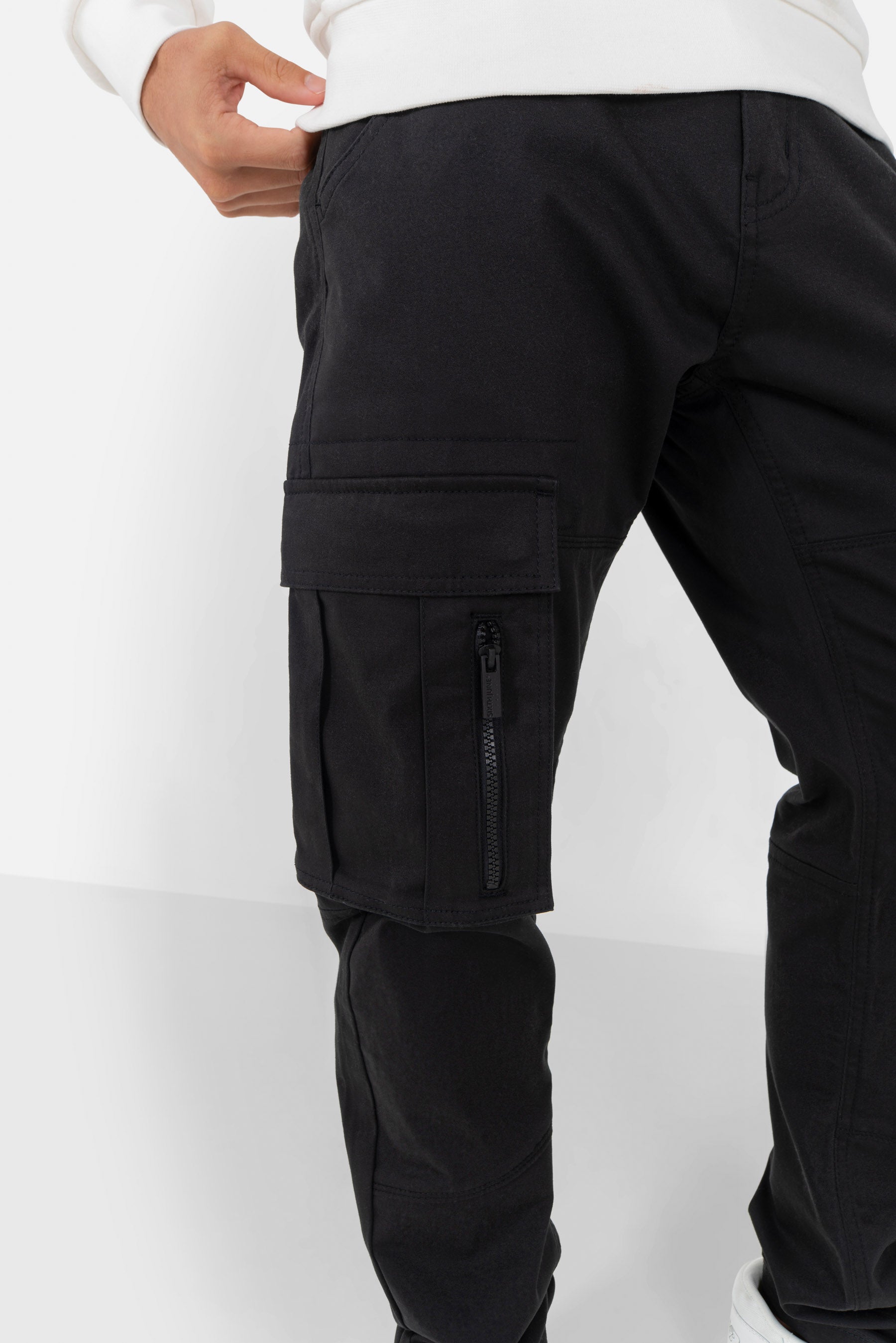 Pockets cargo pants Black