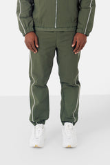 Nylon logo tracksuit jogging suit khaki Green