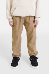 Pantalon poches cargo cordons Junior Beige