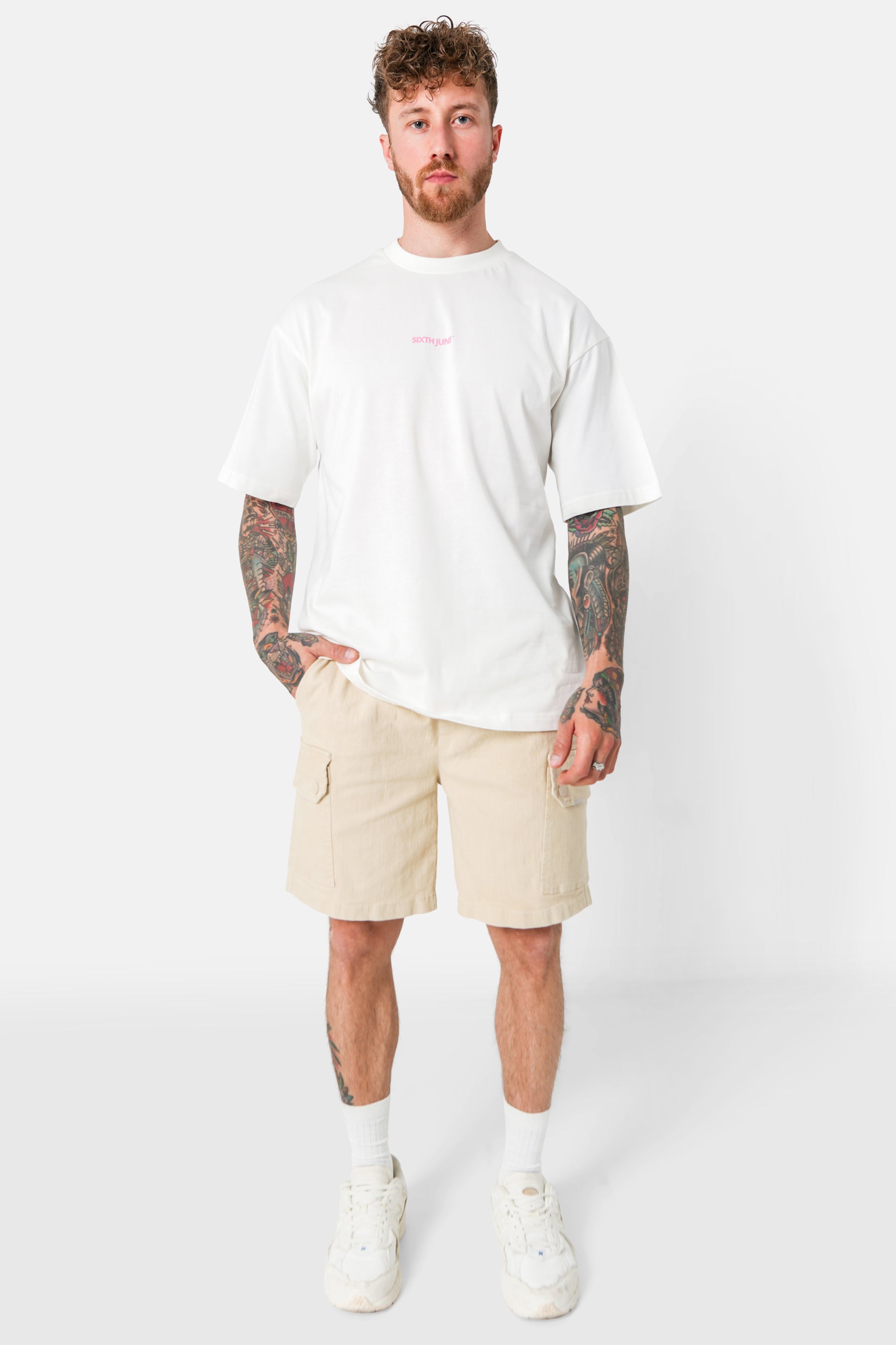 Short cargo cordon Beige