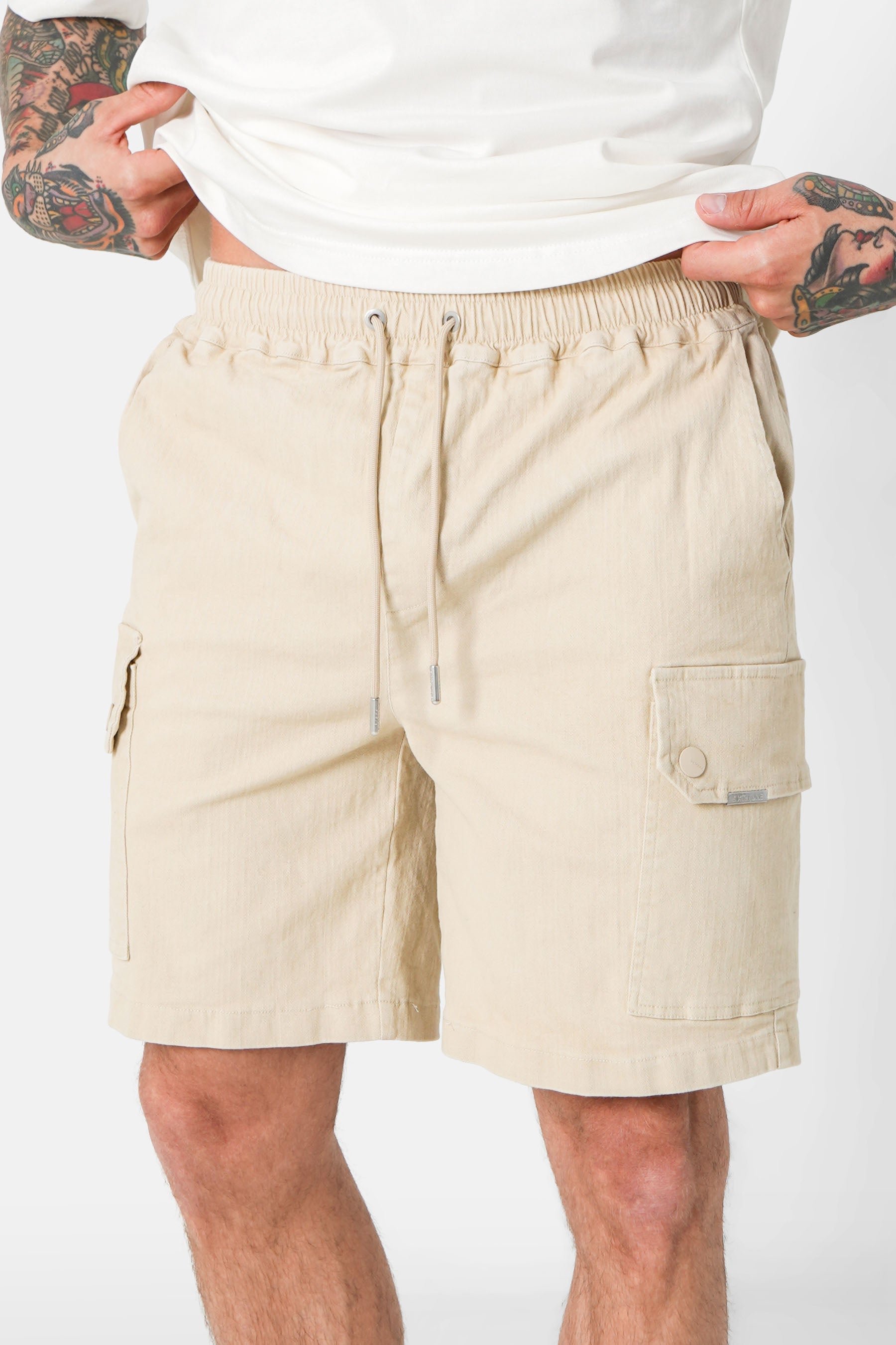 Short cargo cordon Beige