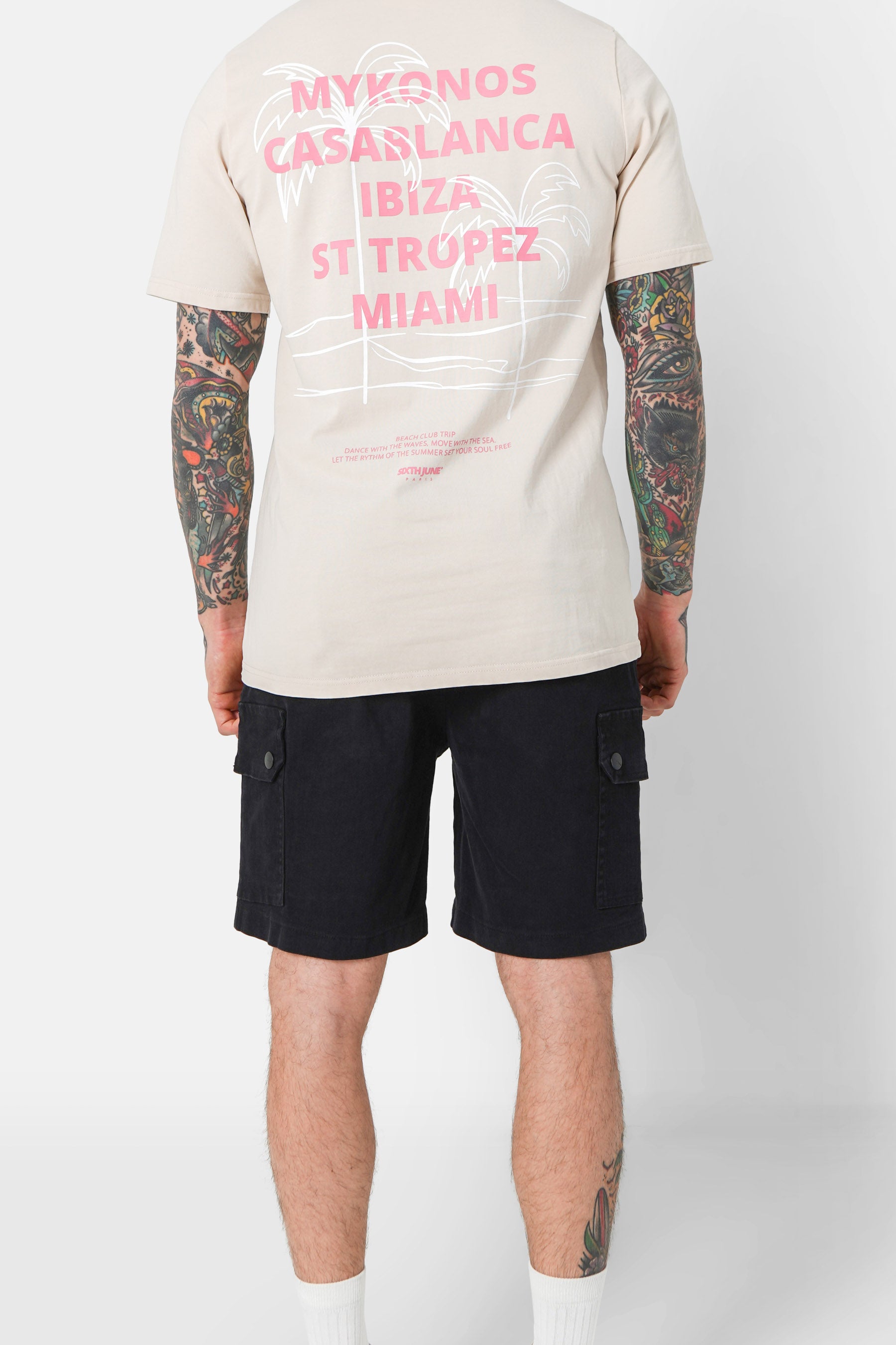 Short cargo cordon Noir