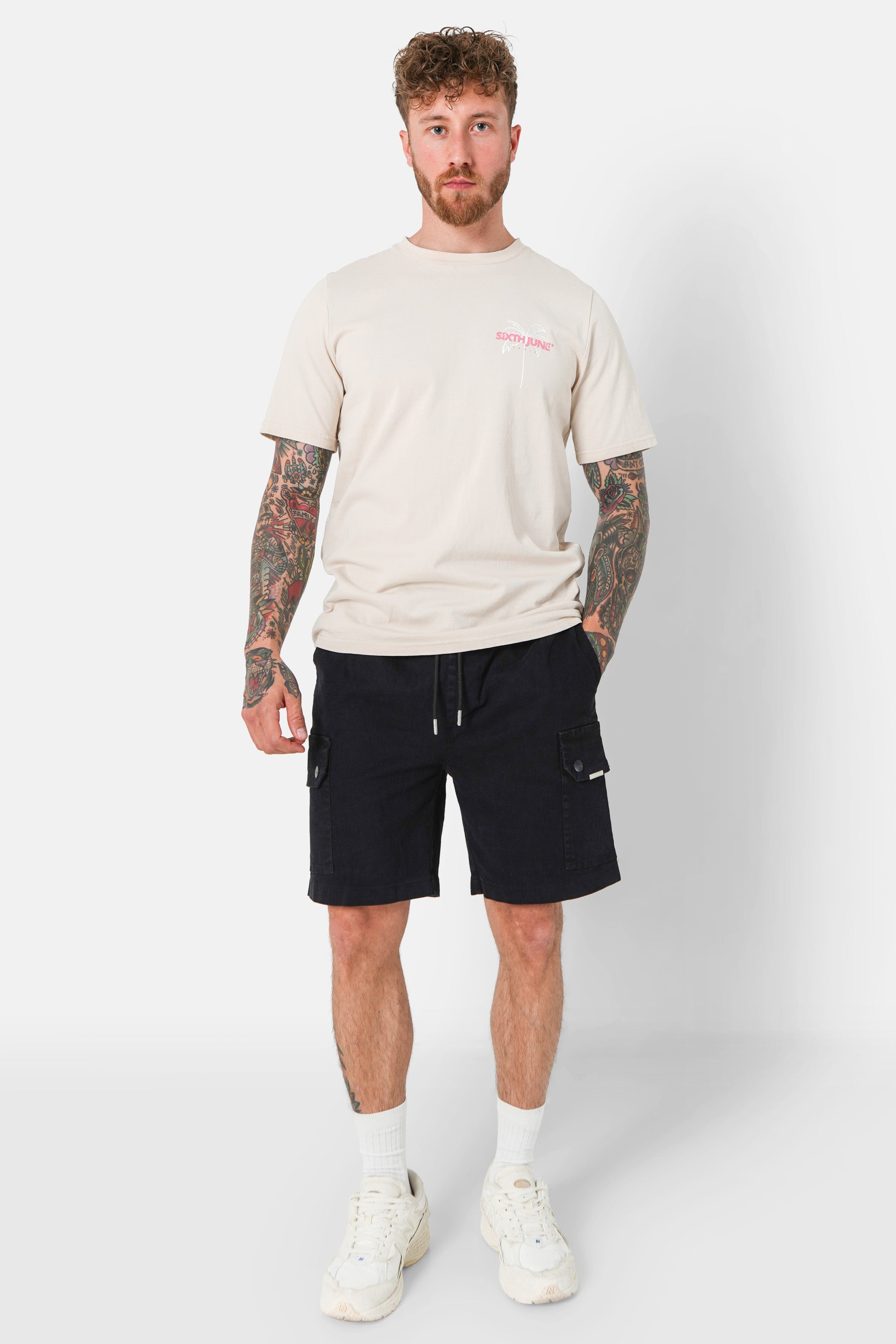 Short cargo cordon Noir