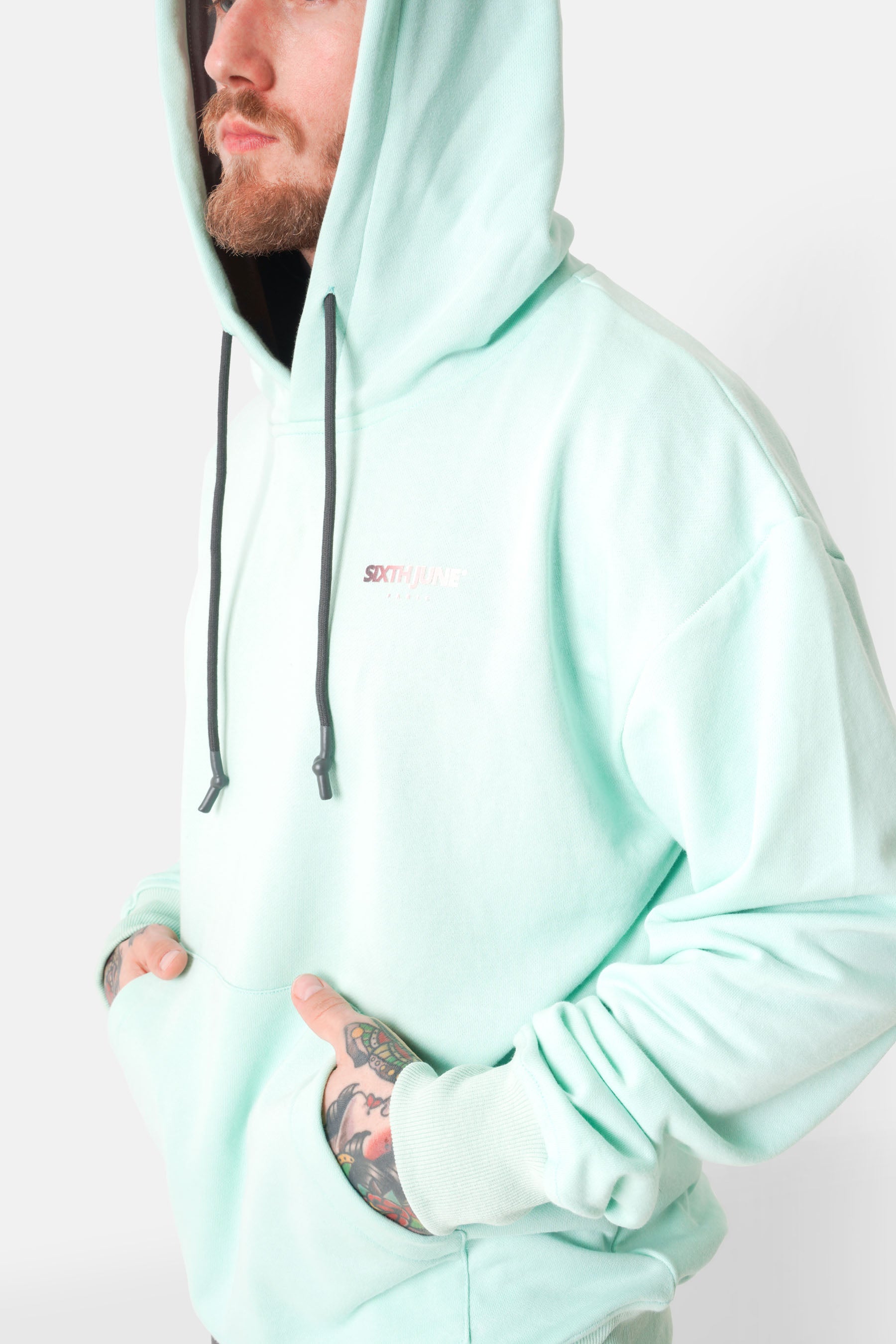 Sweatshirt logo  tie and dye Vert clair