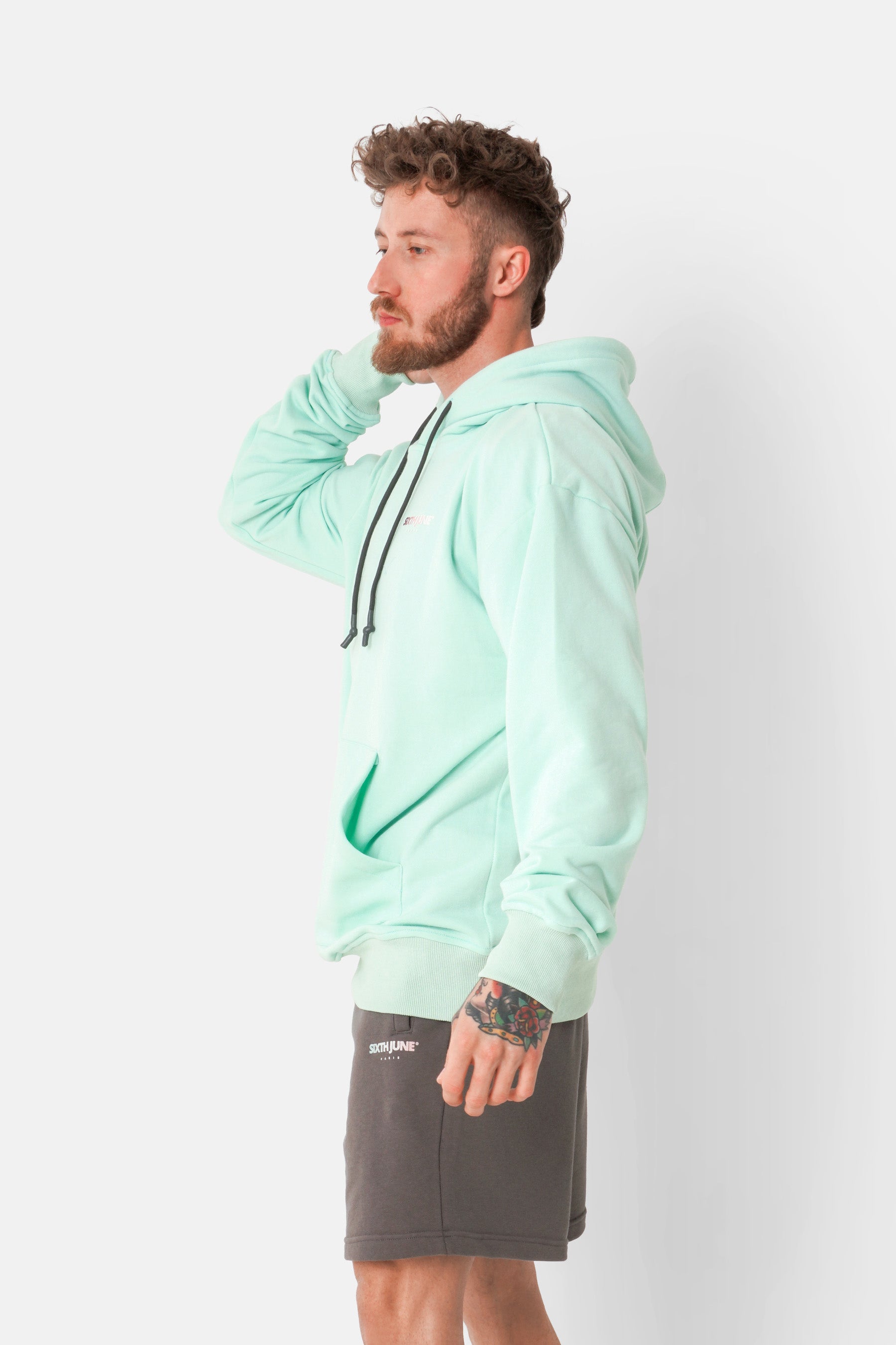 Sweatshirt logo  tie and dye Vert clair