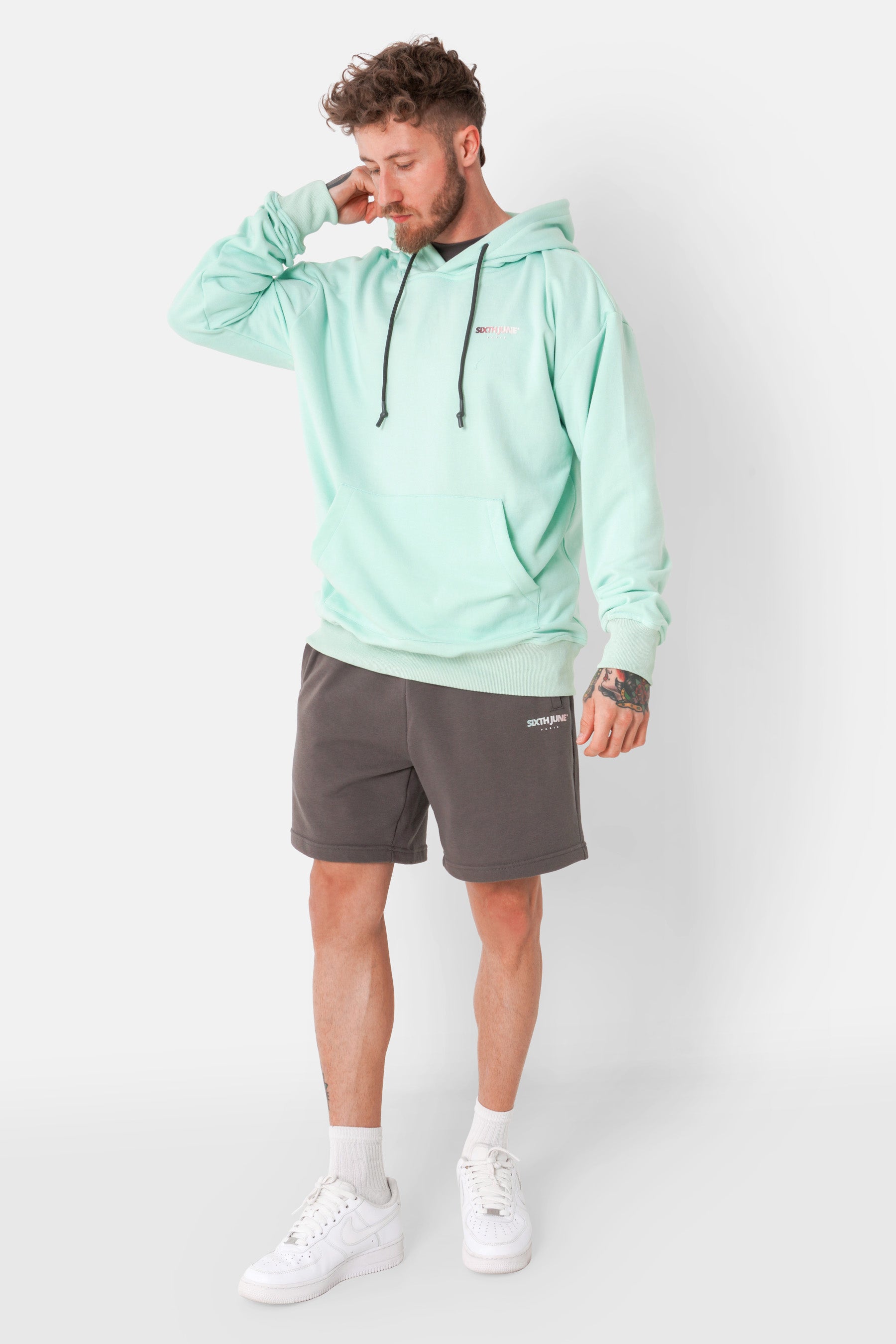 Sweatshirt logo  tie and dye Vert clair