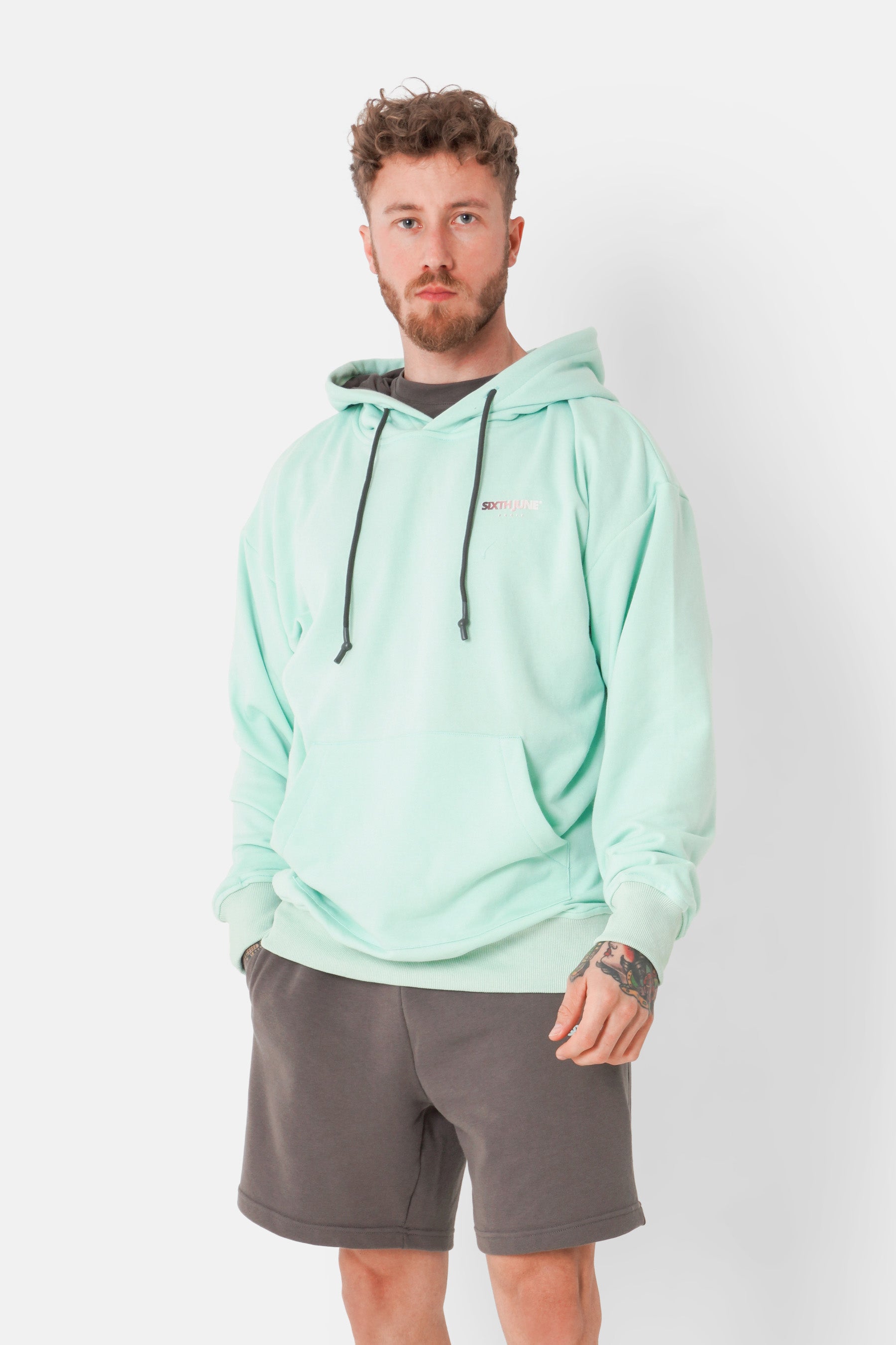 Sweatshirt logo  tie and dye Vert clair