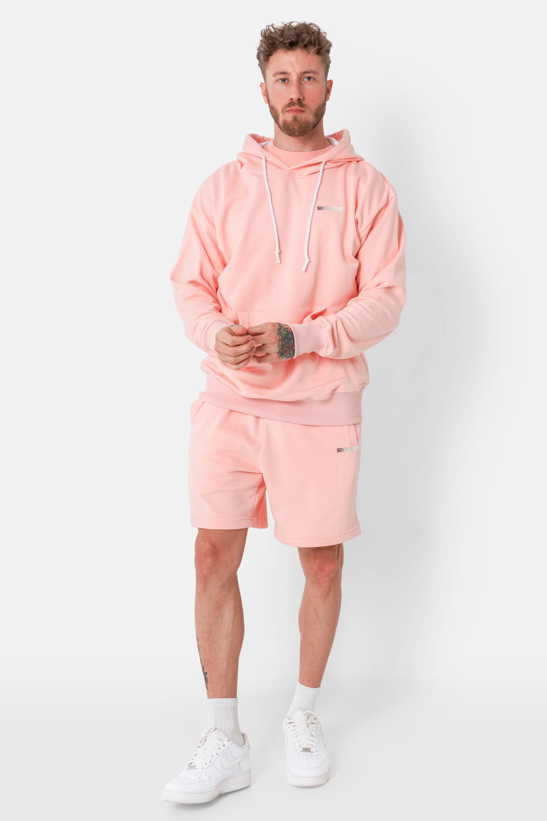 Tie-dye logo sweatshirt Pink