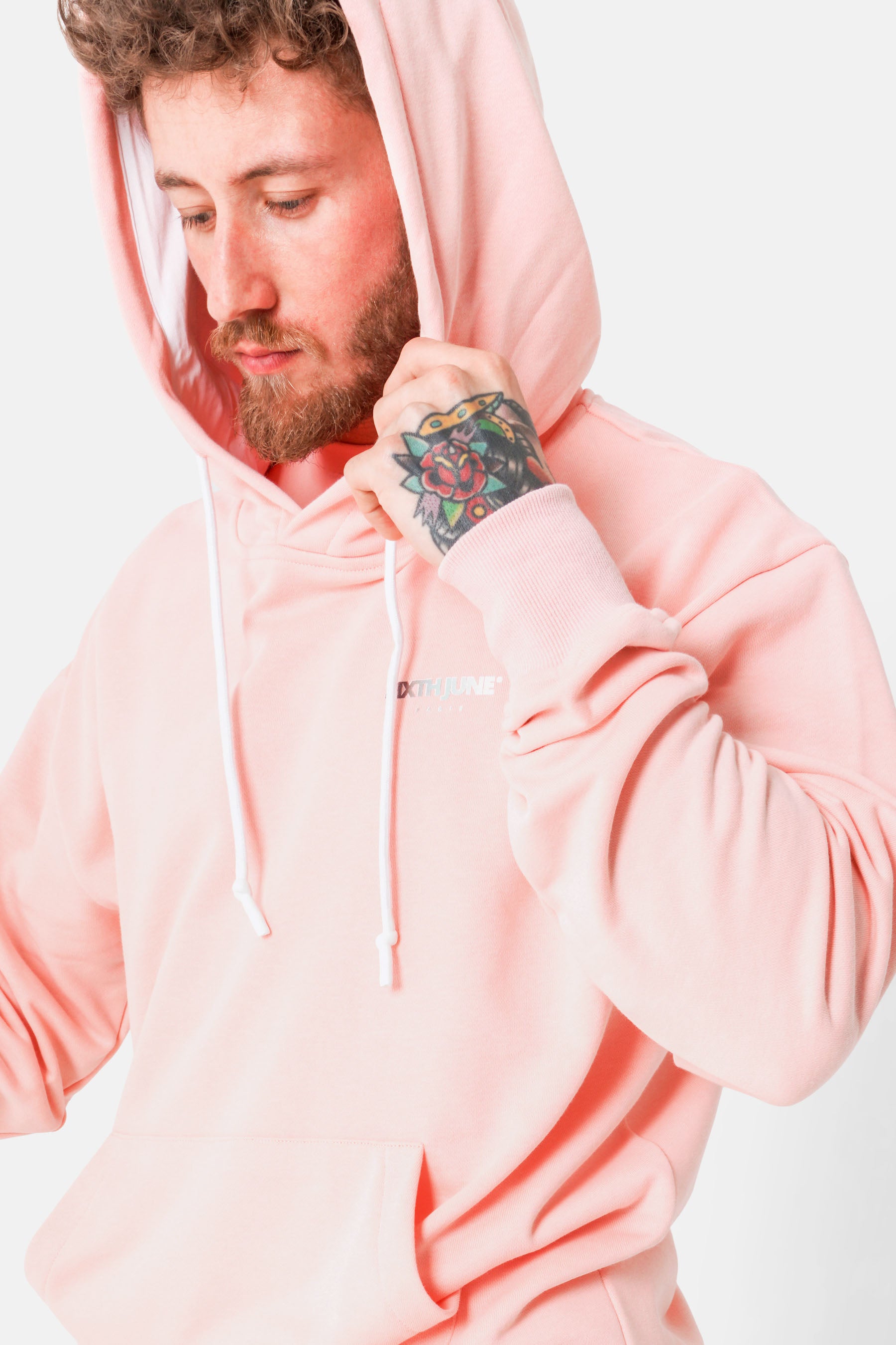 Tie-dye logo sweatshirt Pink