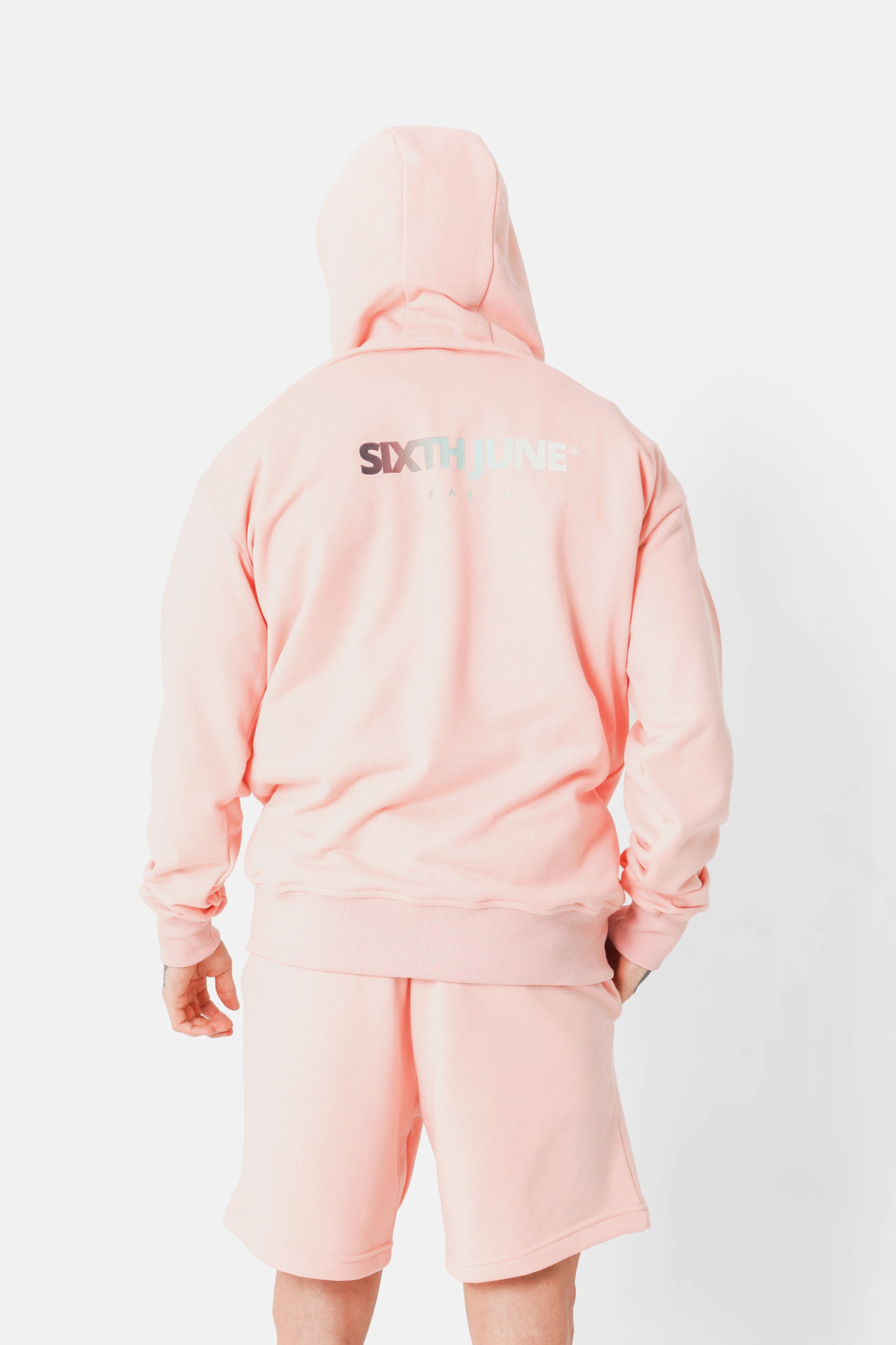 Tie-dye logo sweatshirt Pink