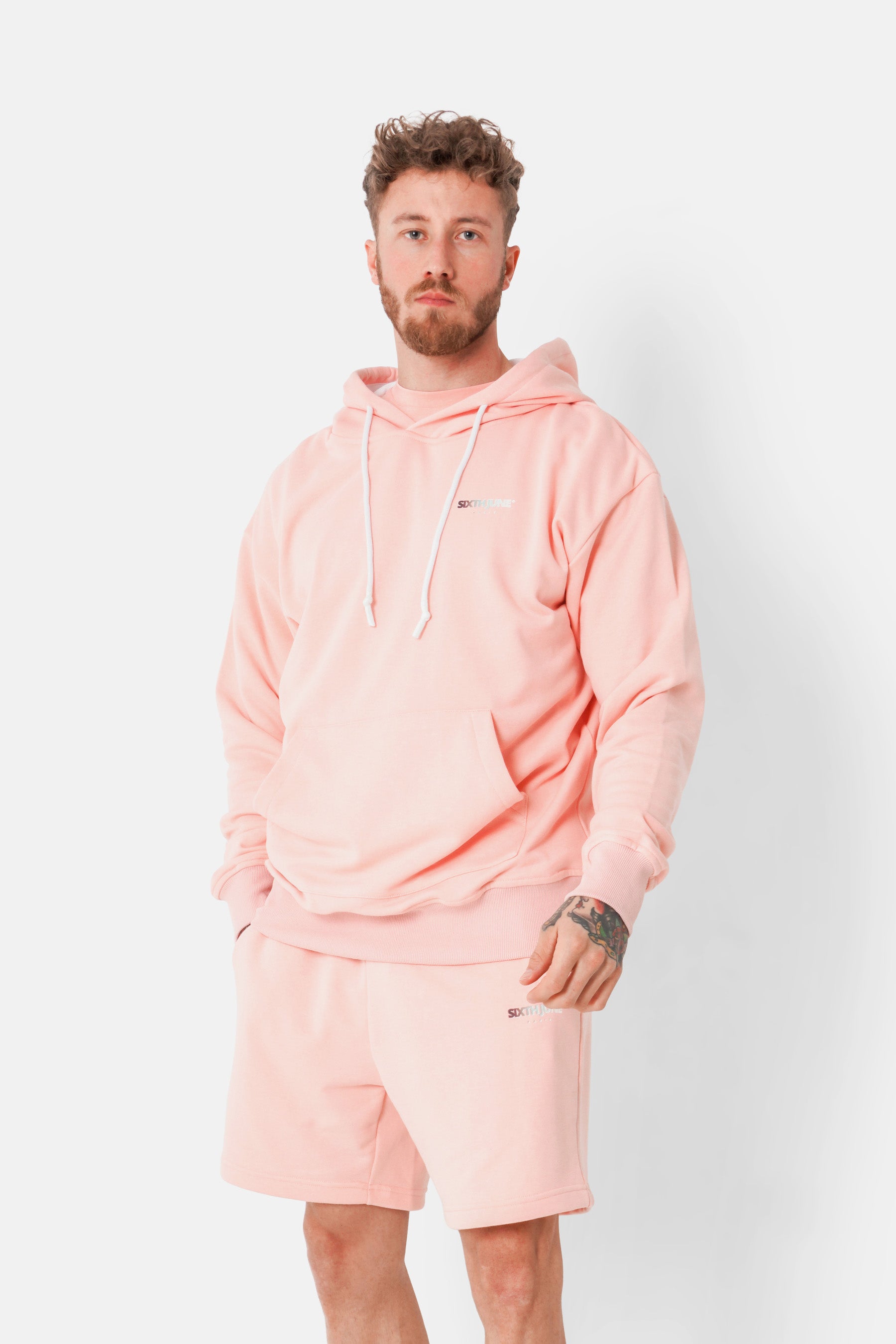 Tie-dye logo sweatshirt Pink