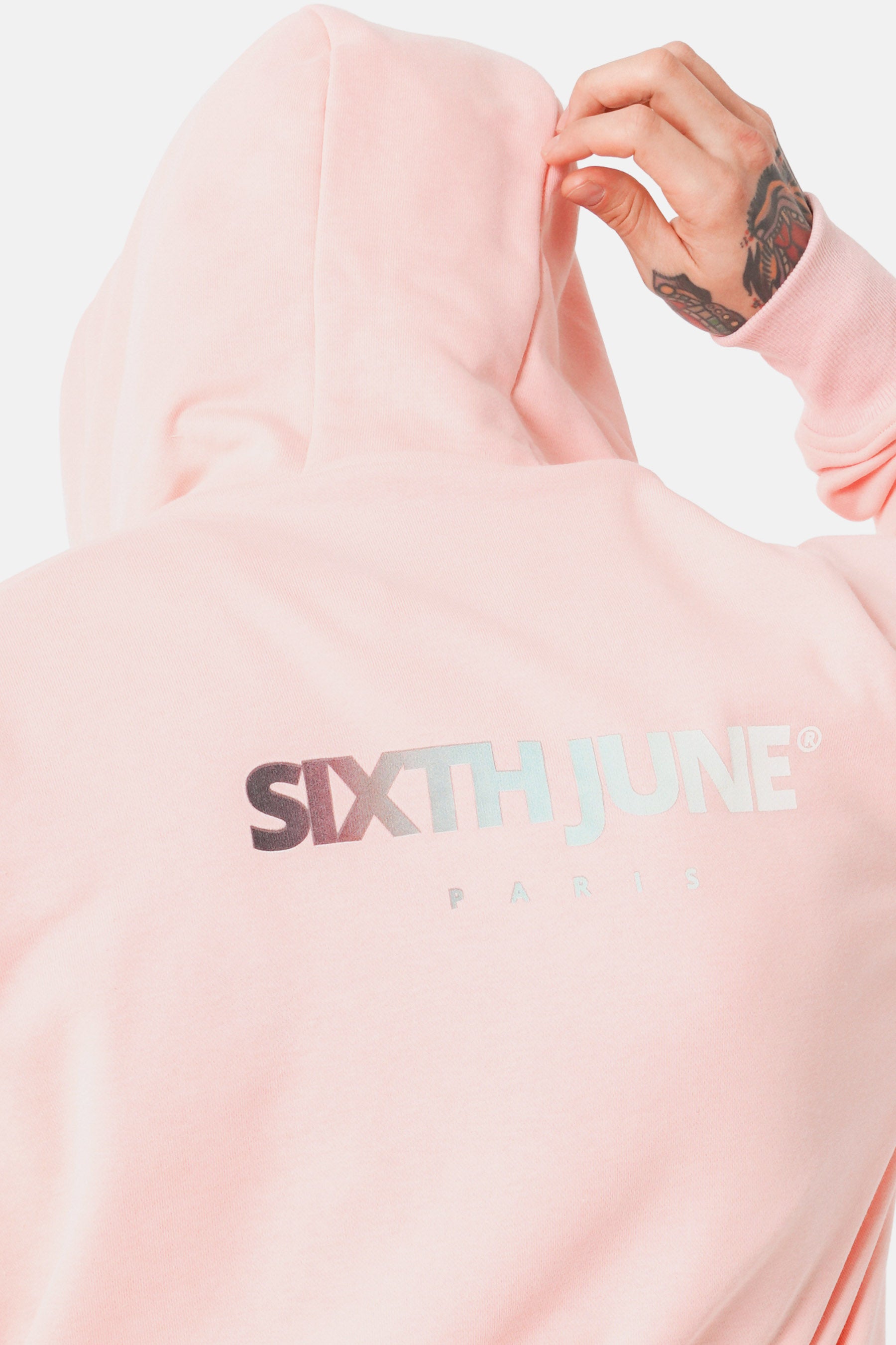 Tie-dye logo sweatshirt Pink
