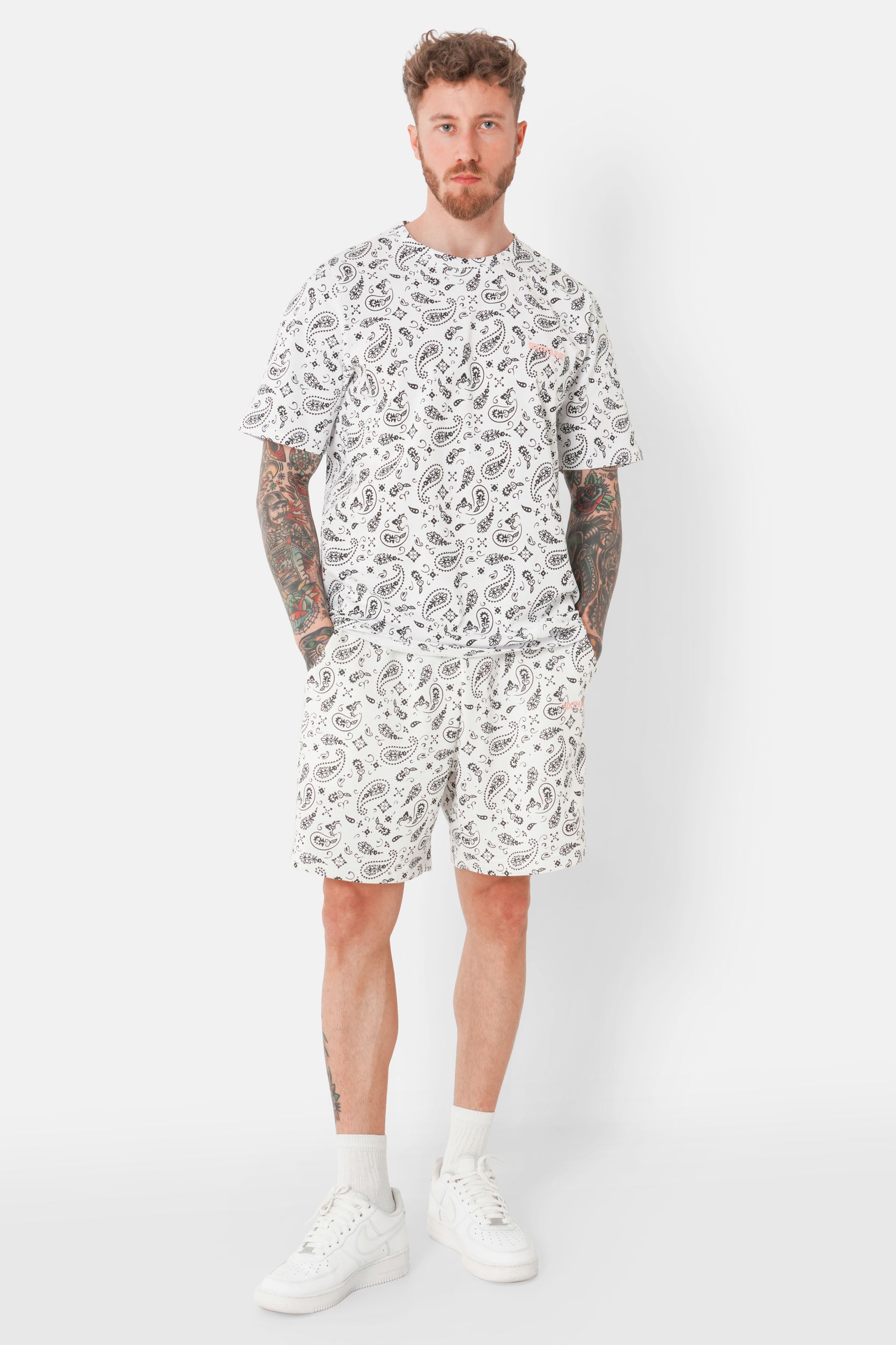 T-shirt full imprimé bandana Blanc