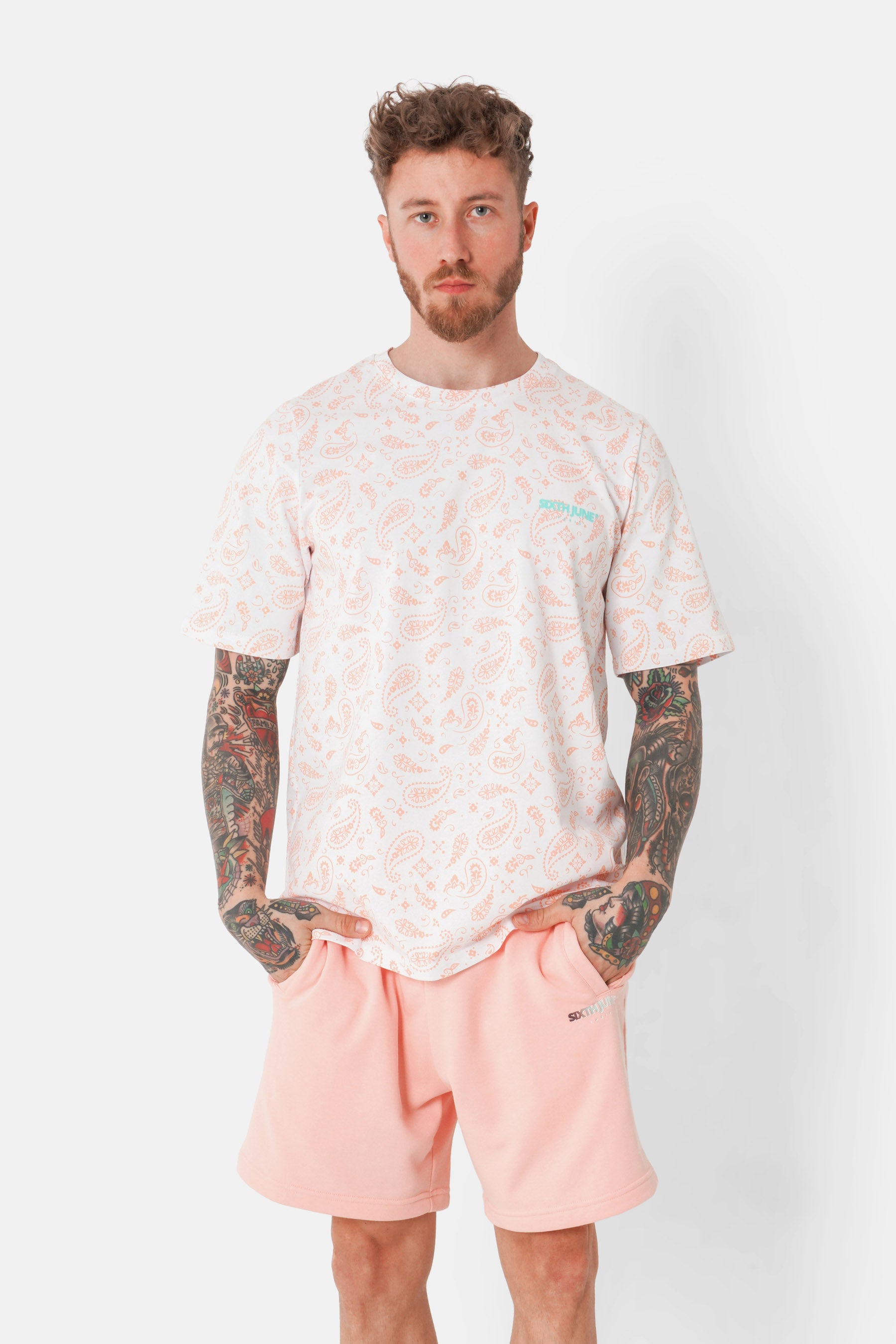 T-shirt full imprimé bandana Blanc