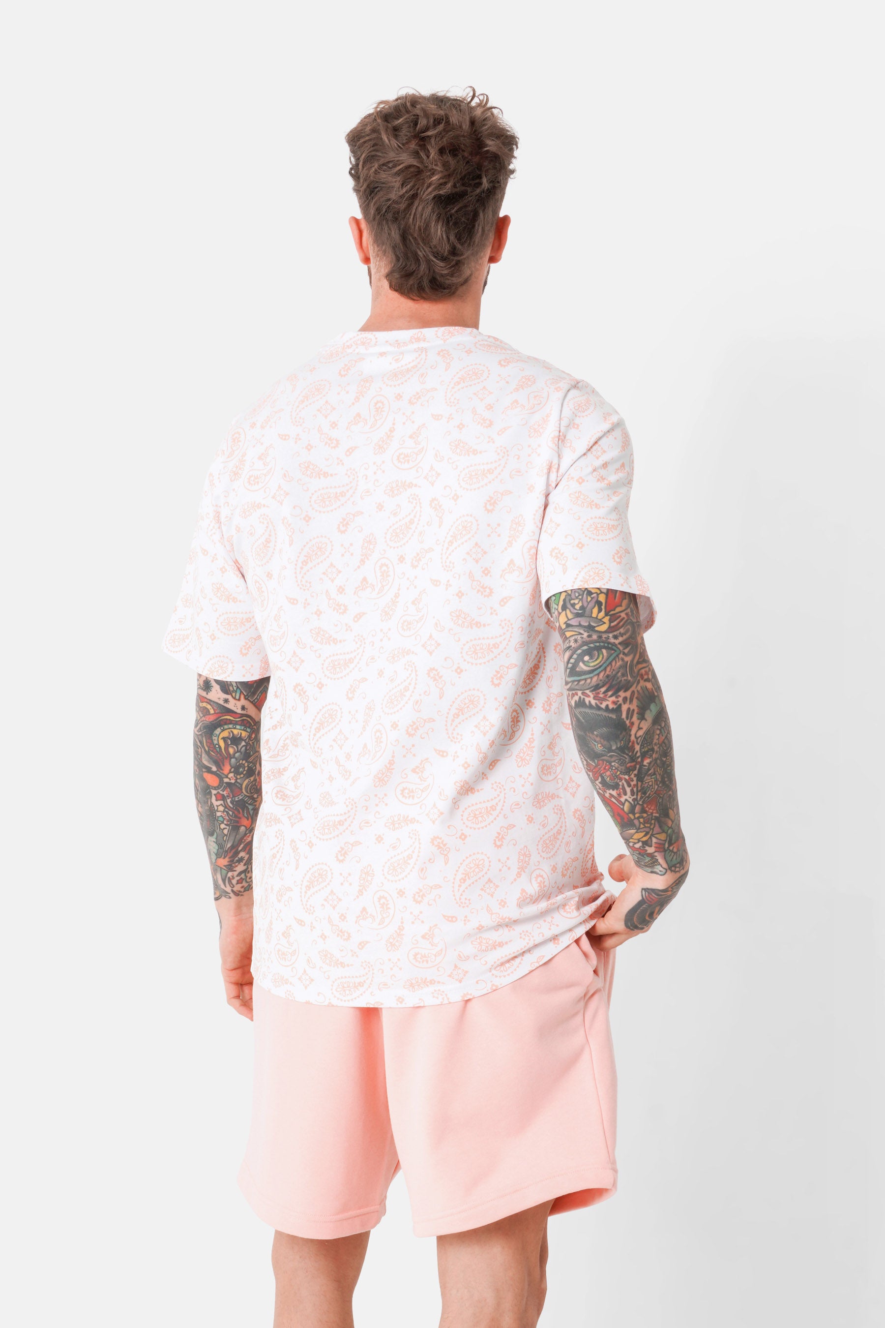 T-shirt full imprimé bandana Blanc