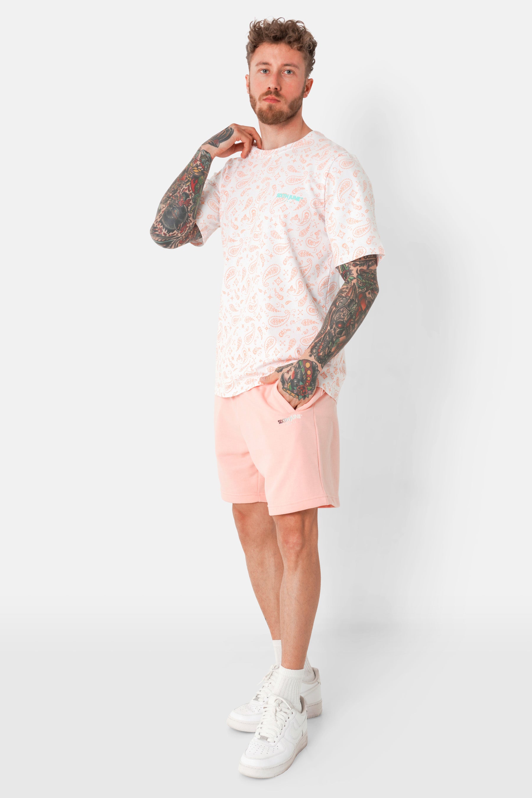 T-shirt full imprimé bandana Blanc