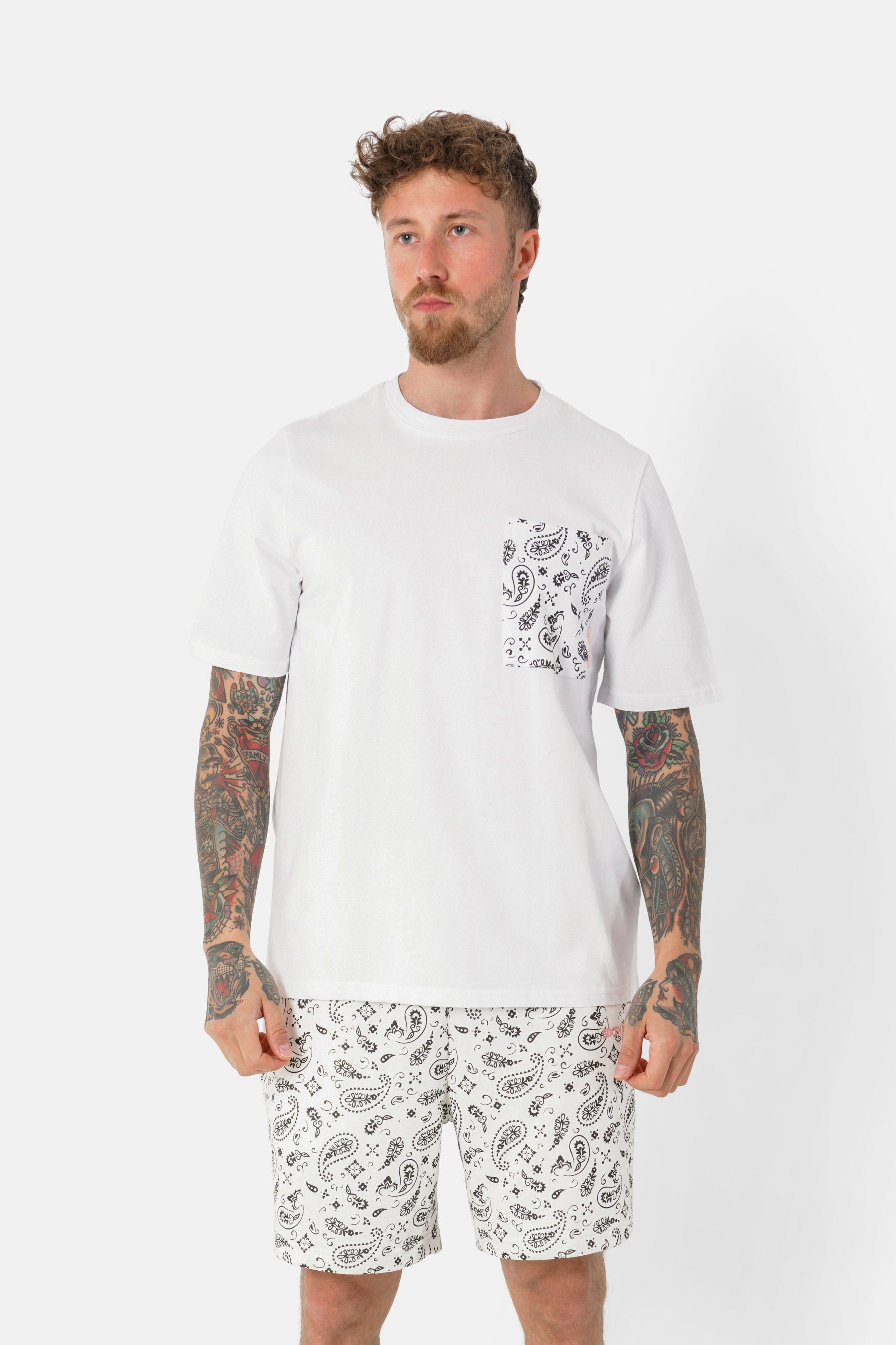 T-shirt poche bandana Blanc