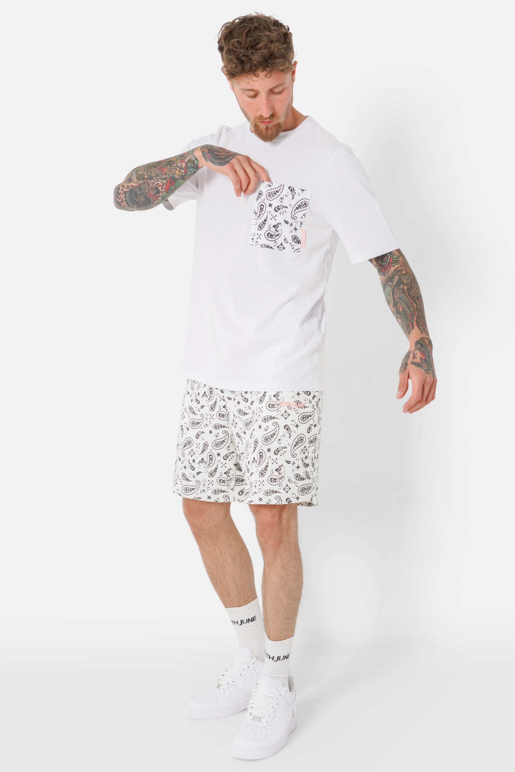 T-shirt poche bandana Blanc