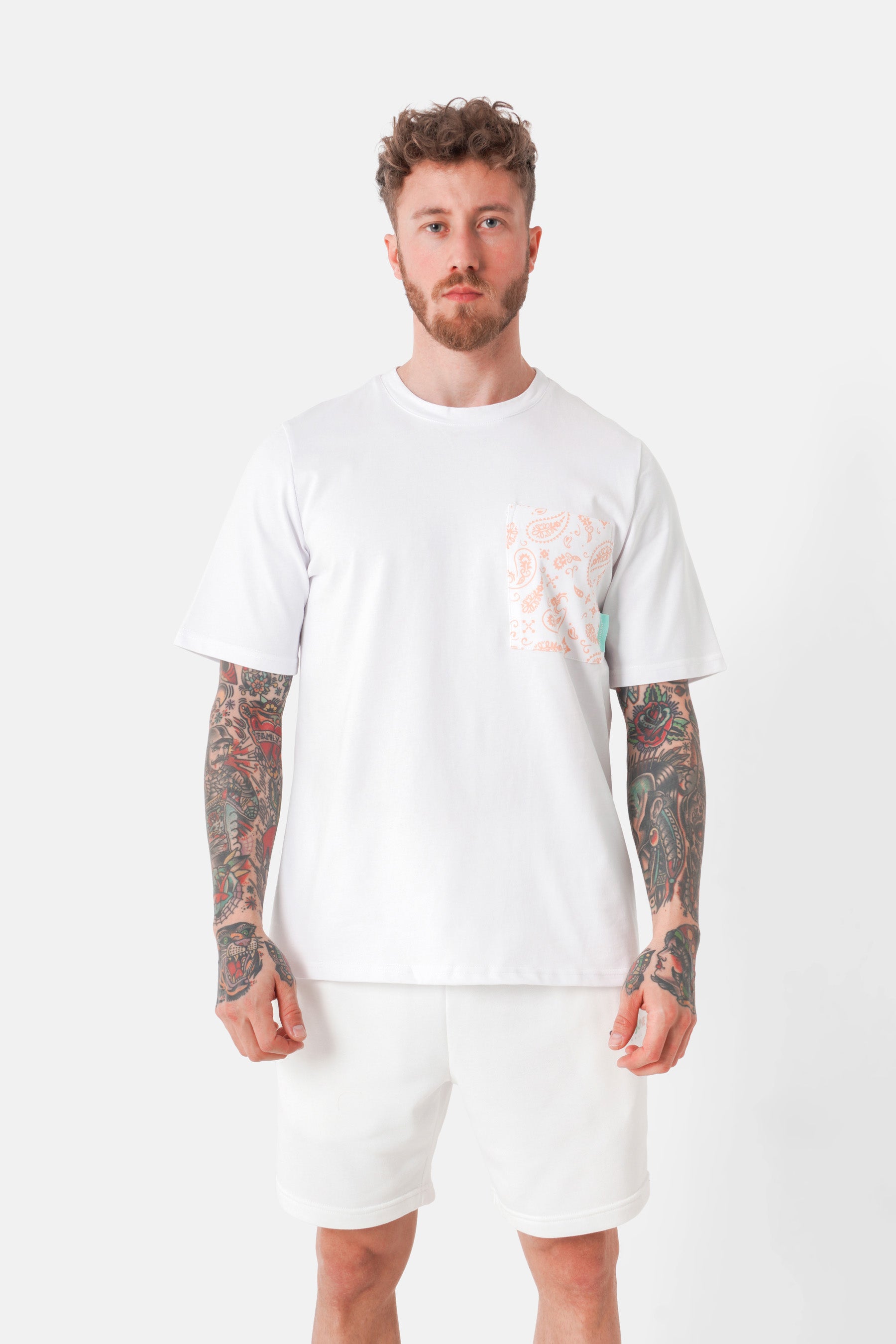 T-shirt poche bandana Blanc