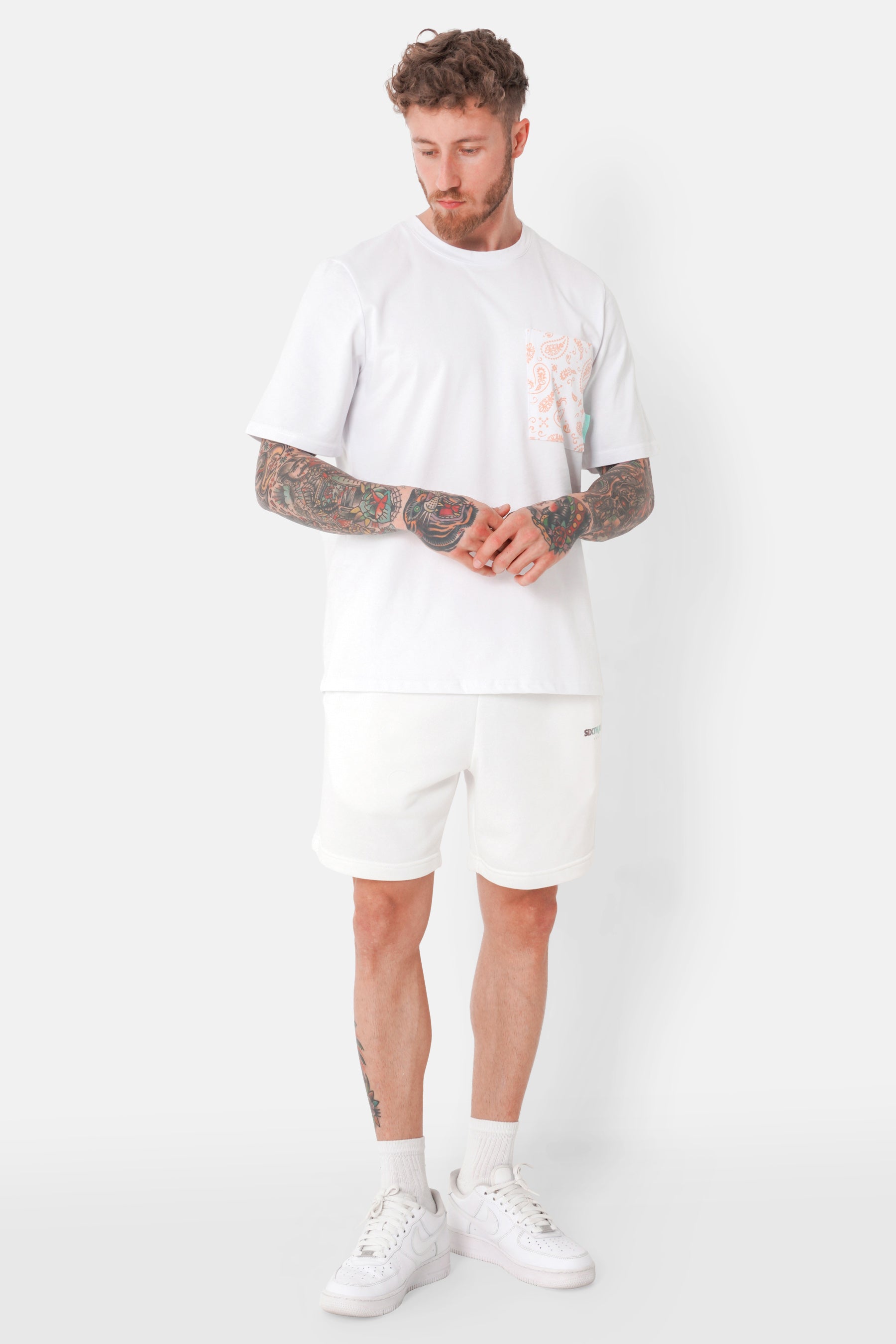 T-shirt poche bandana Blanc