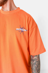 T-shirt imprimé logo éclair Orange