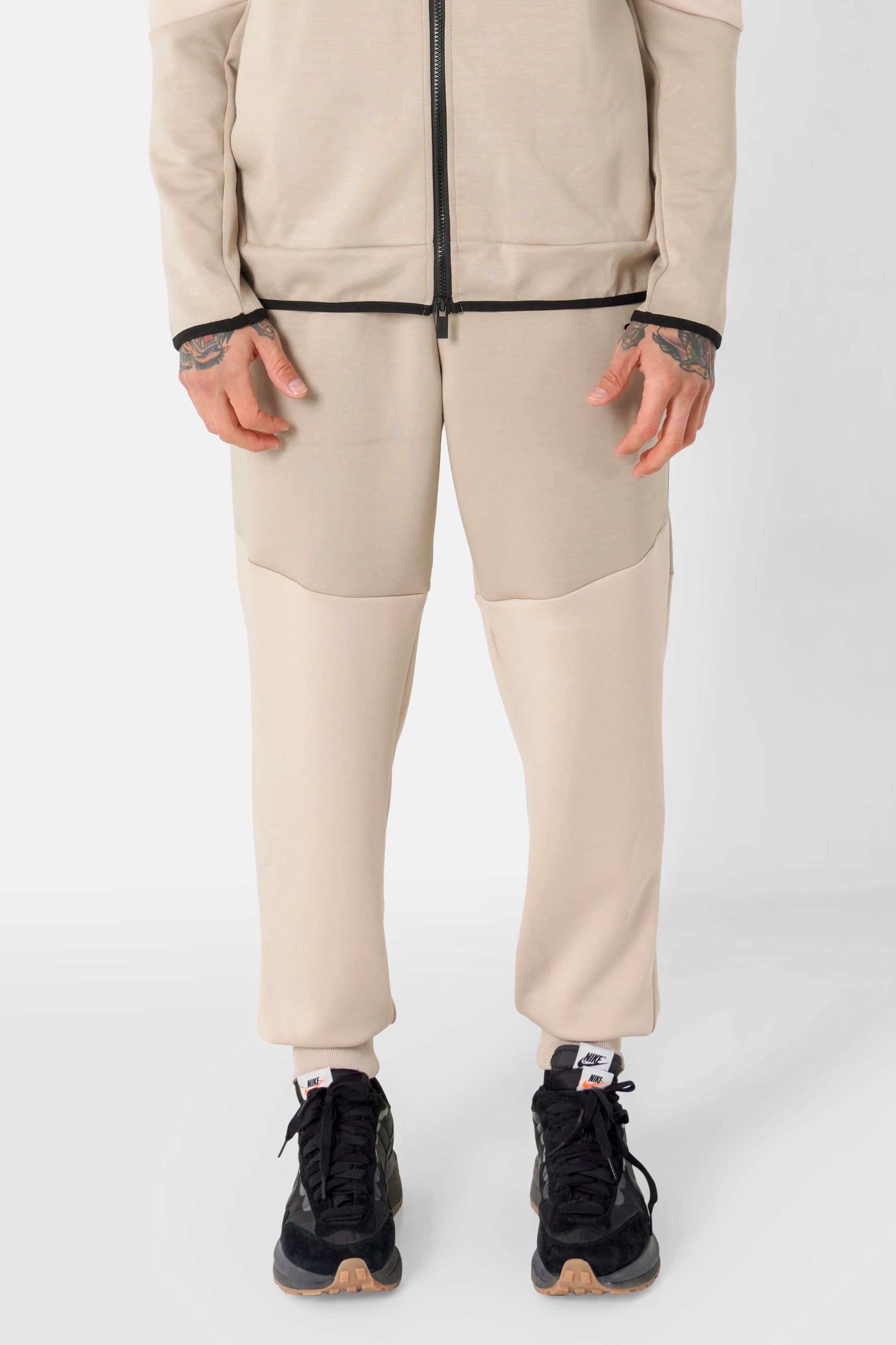 Jogging bicolore technique Beige