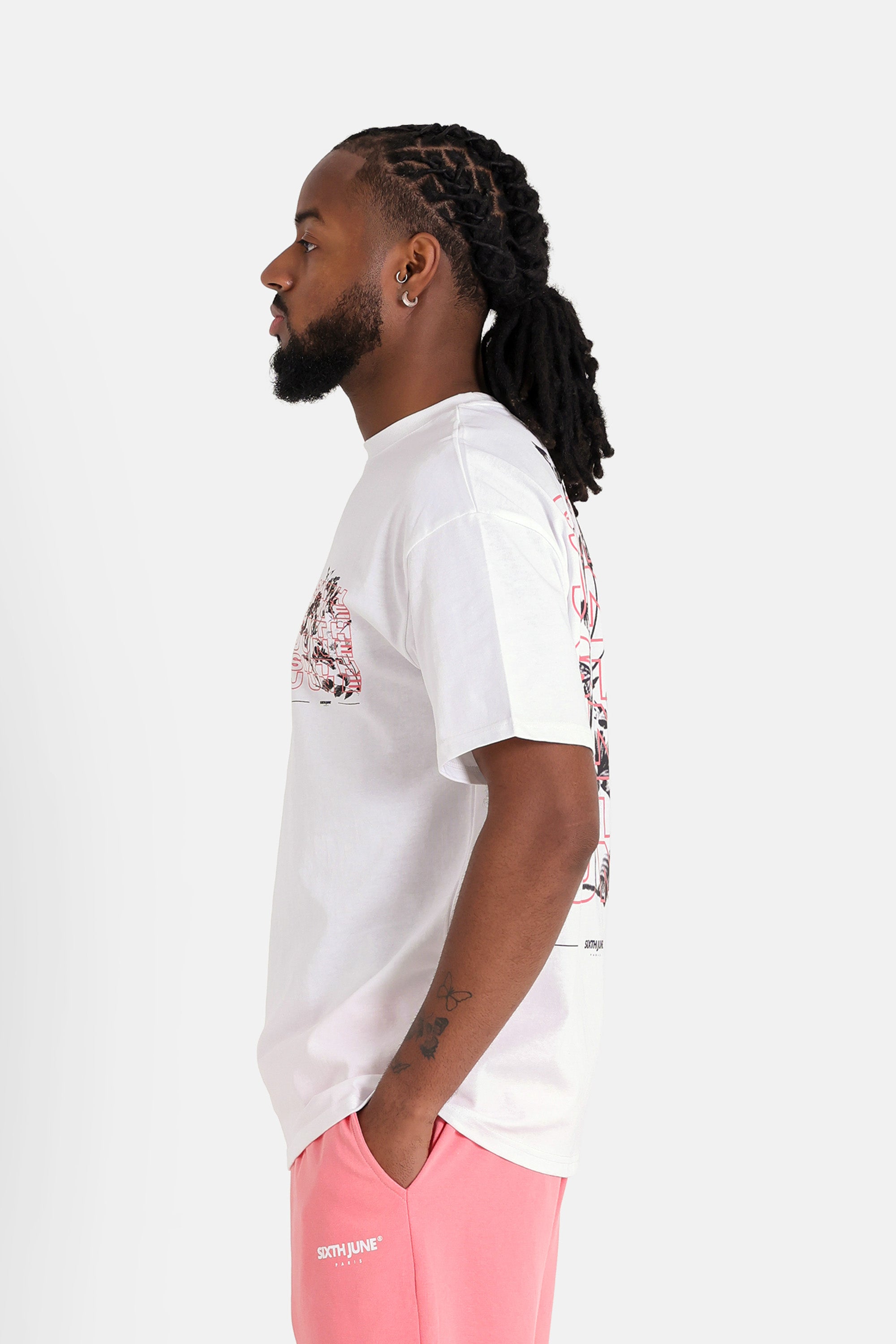 FLORAL printed s/s t-shirt