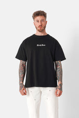 T-shirt broderies crew Noir