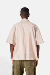 Chemise logo broderie Beige