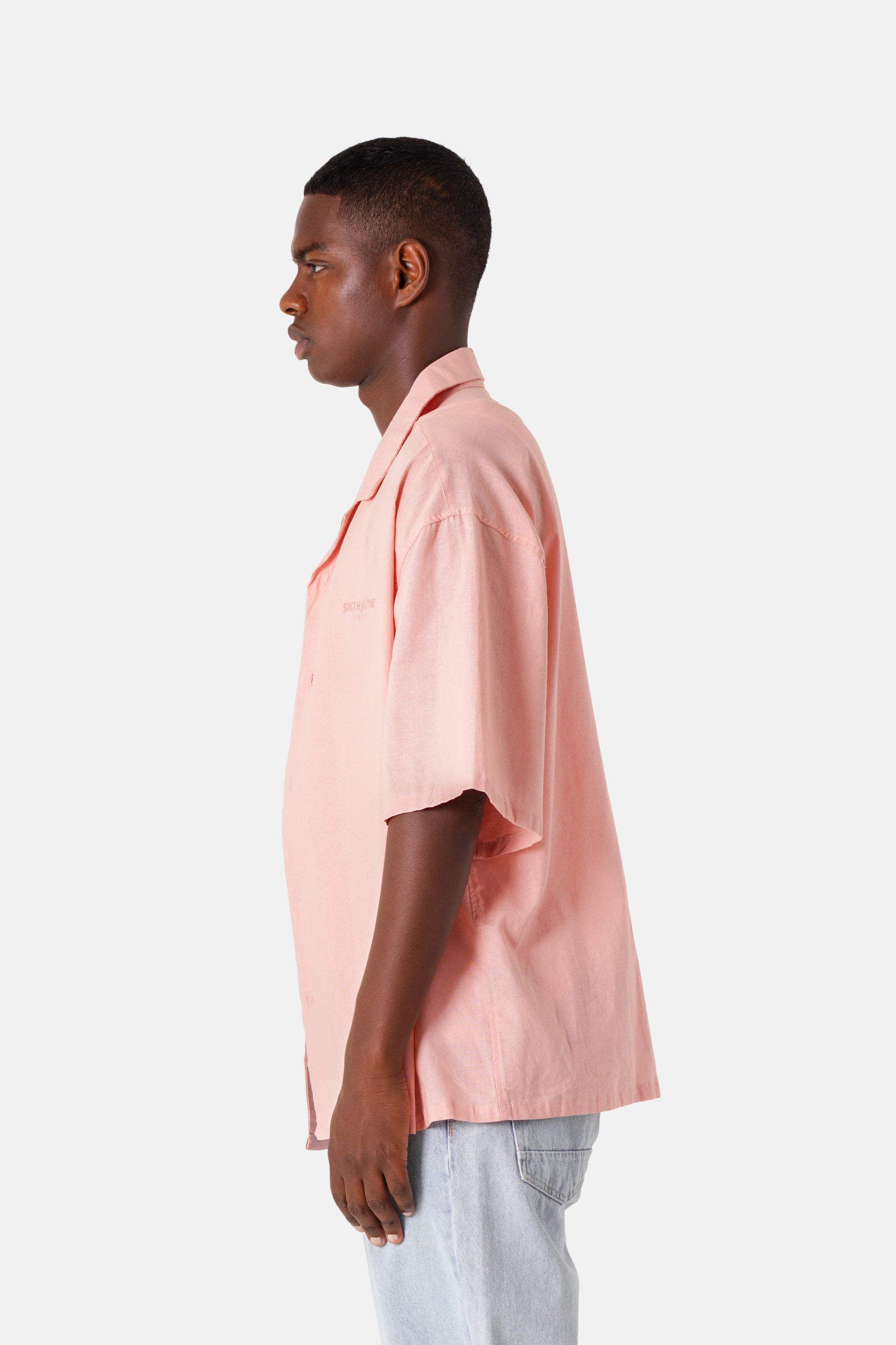 Hemd mit Rosenstickerei-Logo