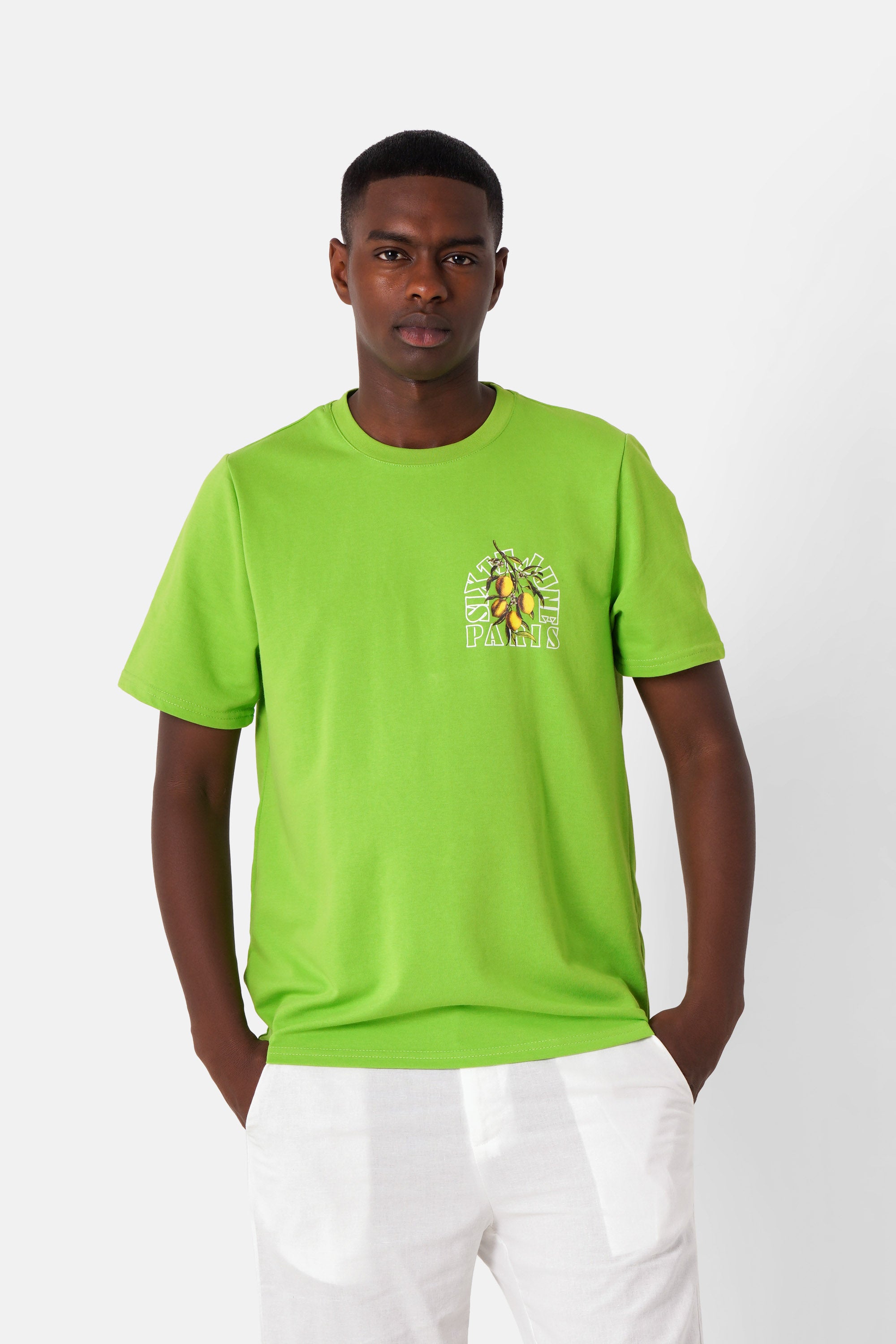 Fruit logo printed t-shirt Green