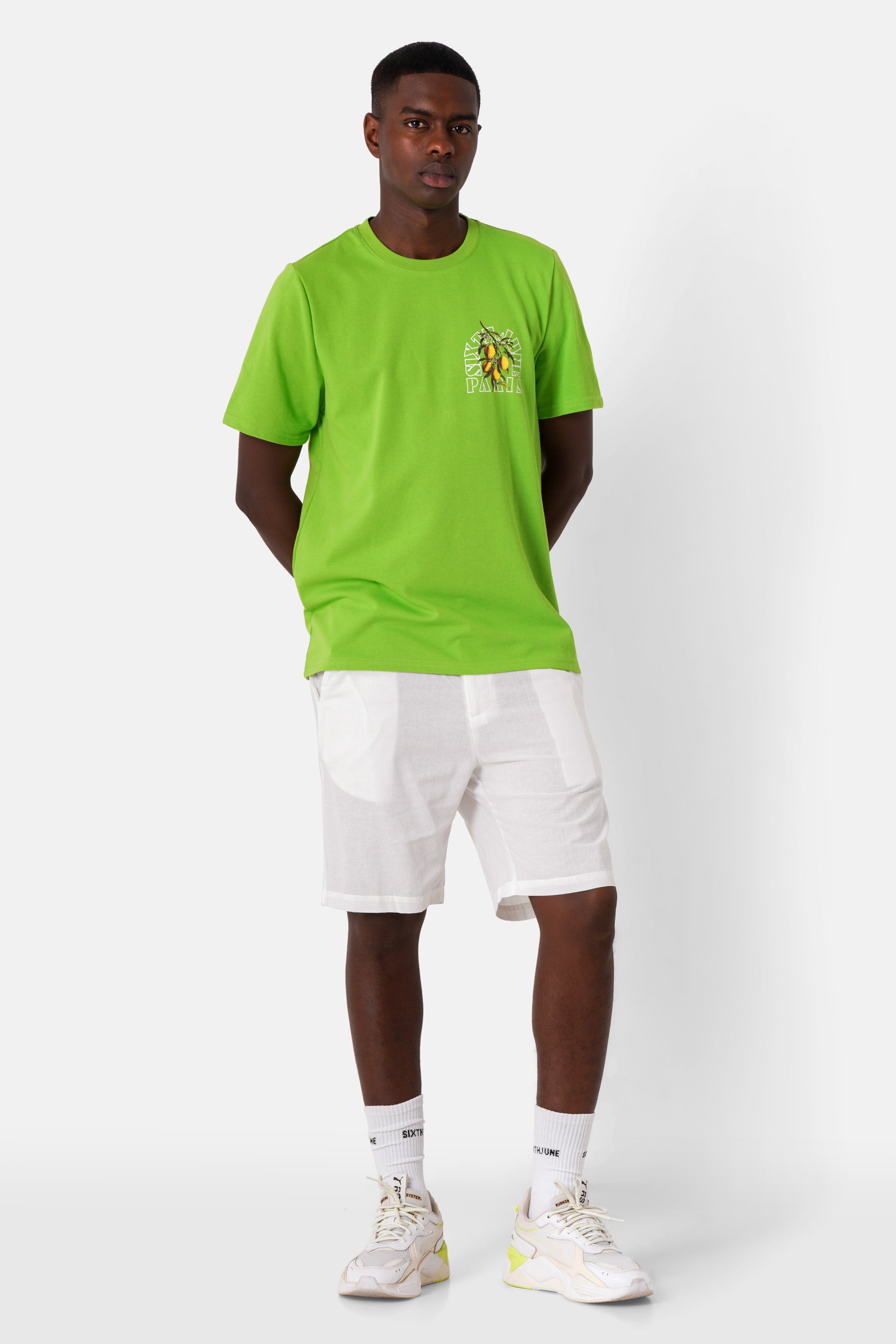 Fruit logo printed t-shirt Green