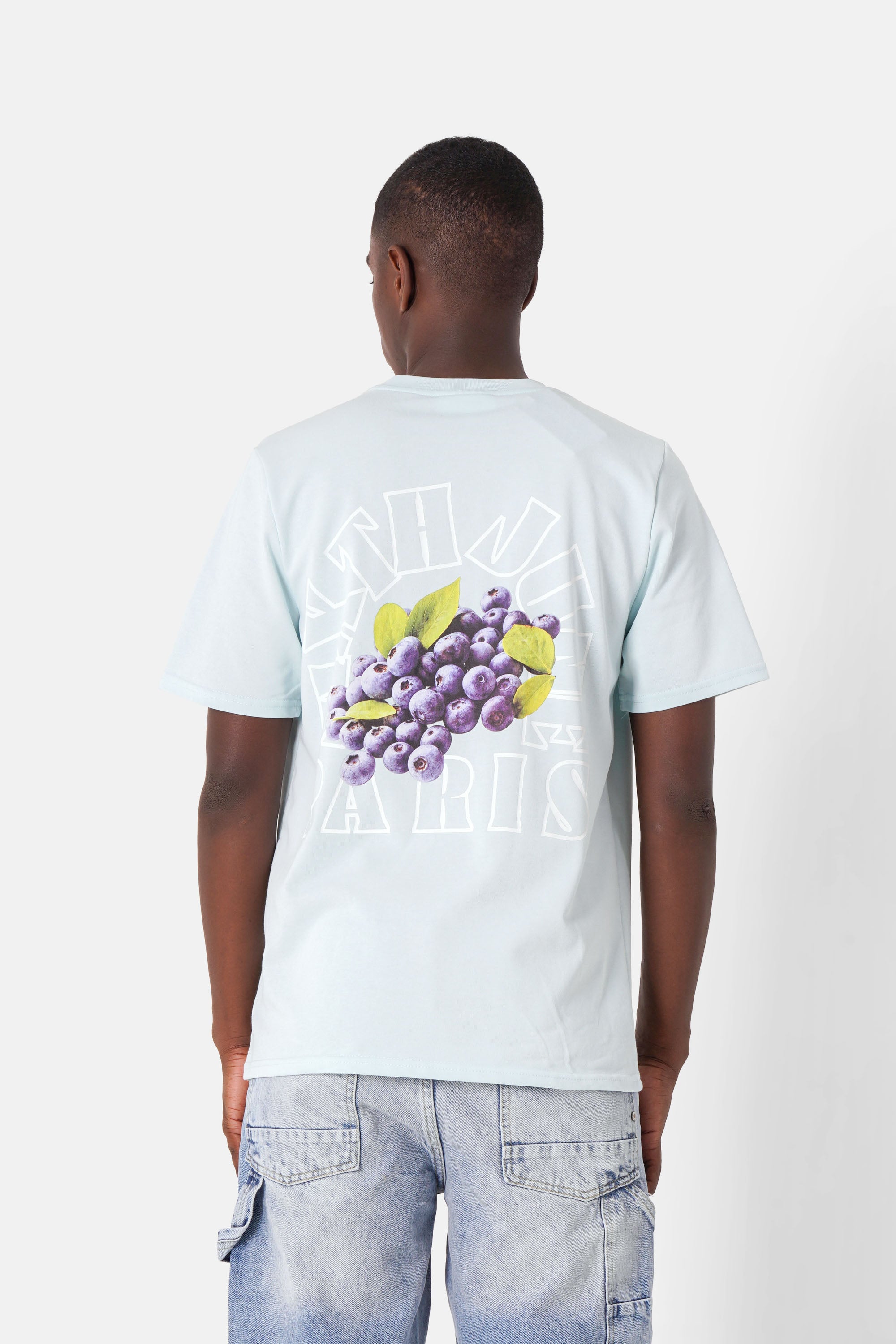 Fruit logo printed T-shirt light Blue