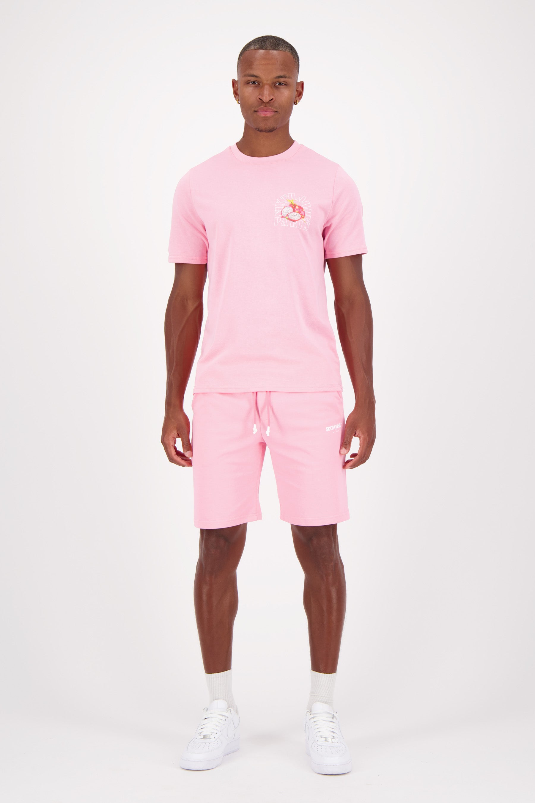 T-shirt imprimé logo fruit Rose