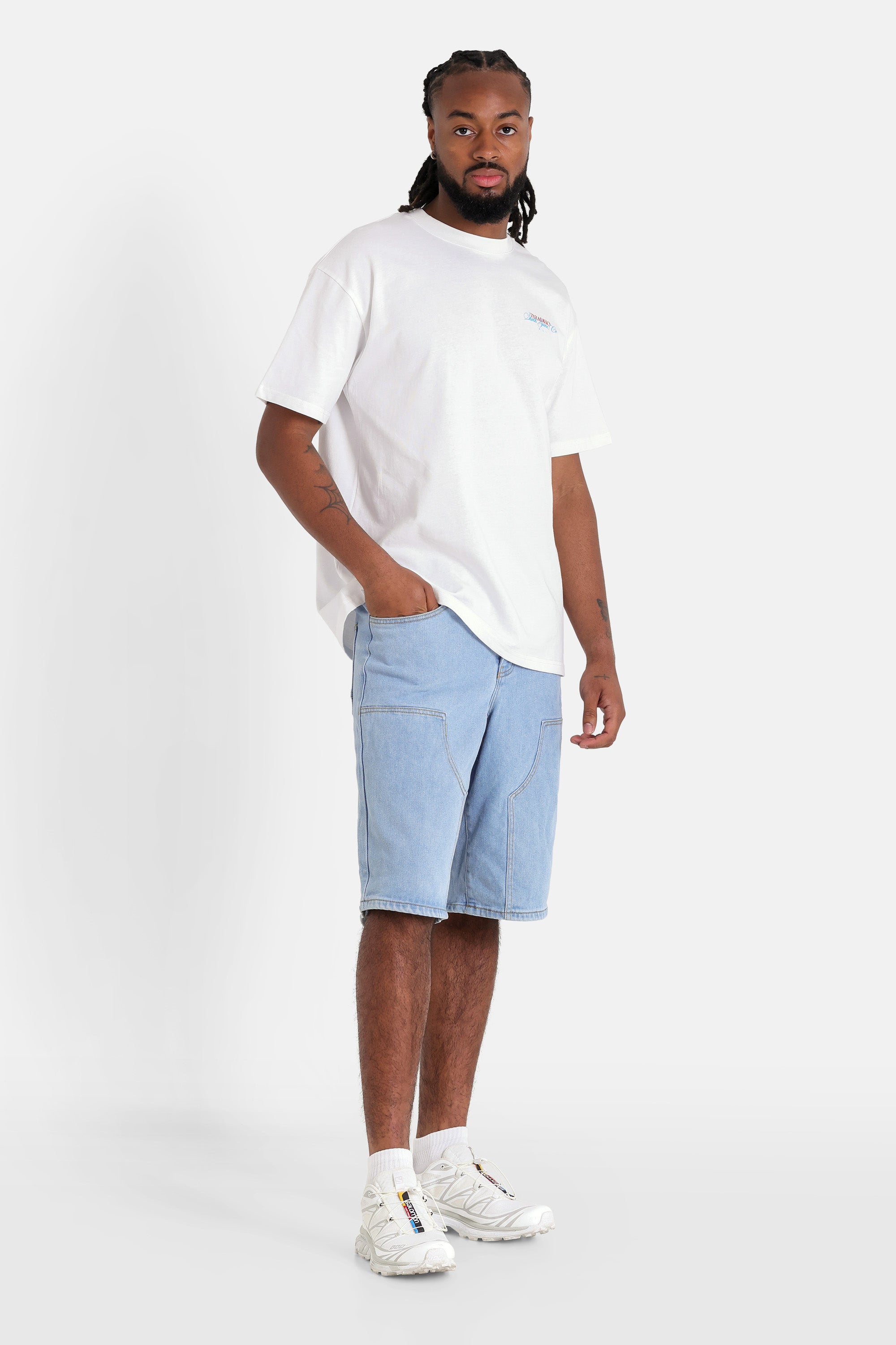 Short jean carpenter Bleu clair