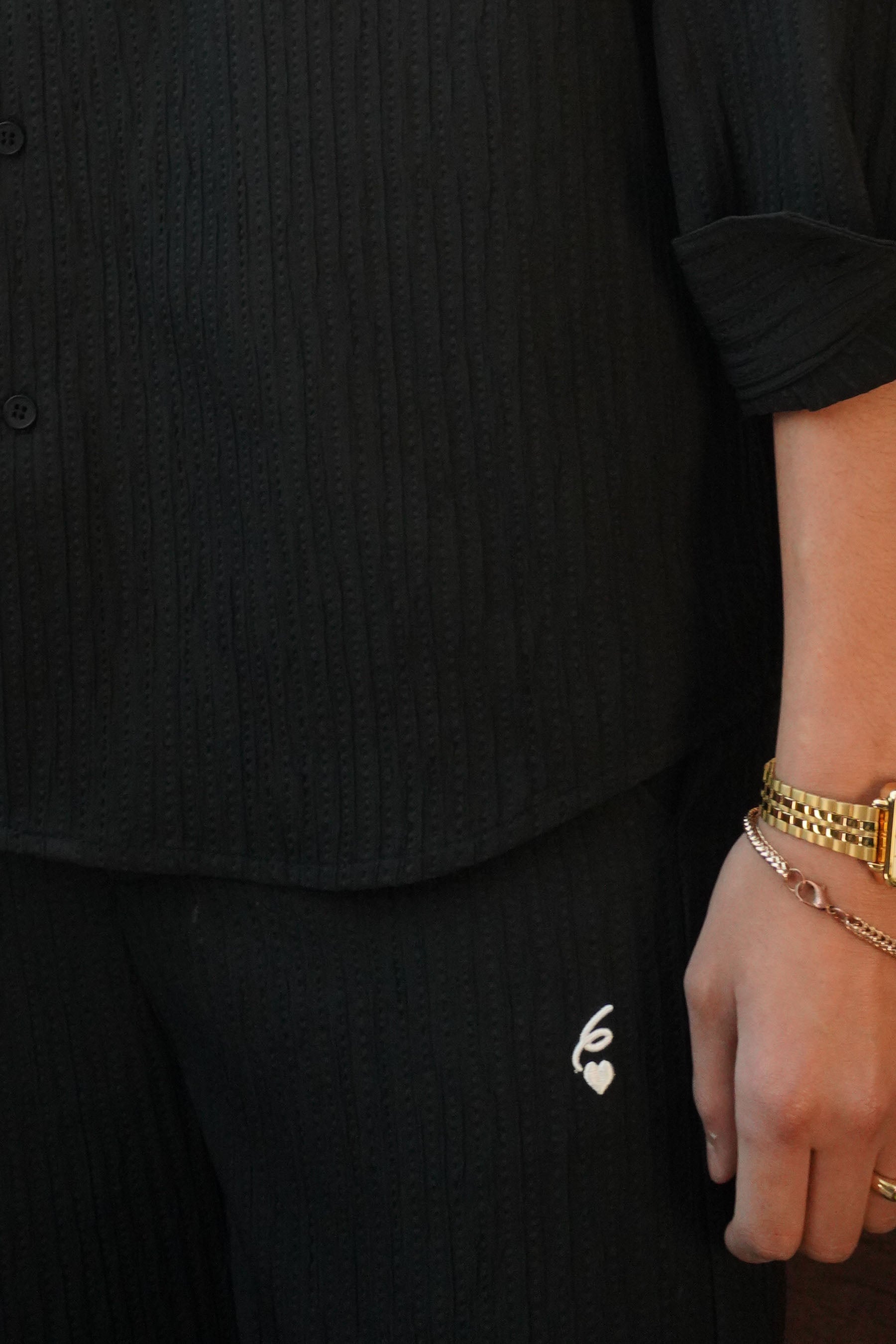 6 HEART stripes pant