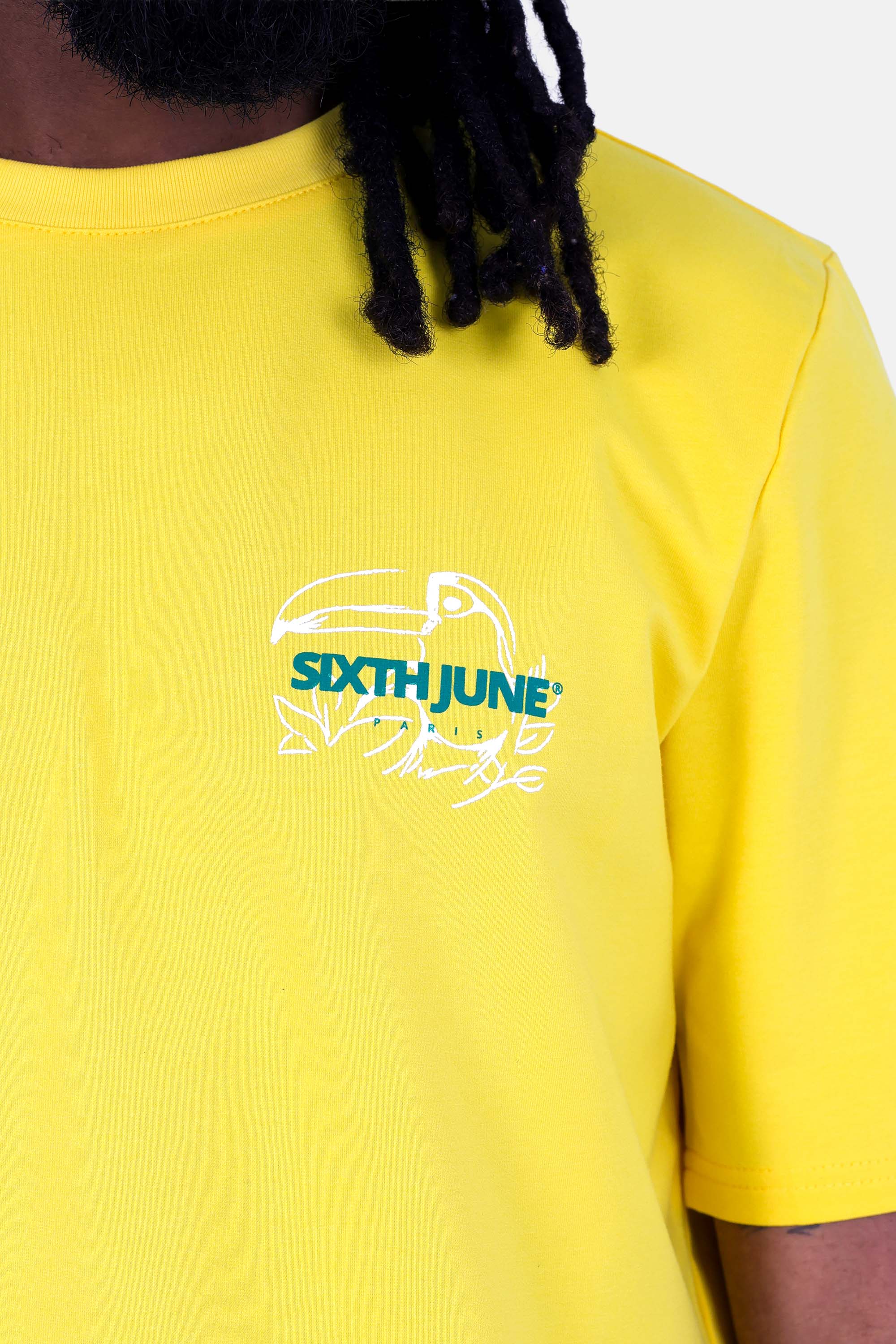 T-shirt Rio print Jaune