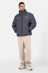 HEART printed puffer jacket