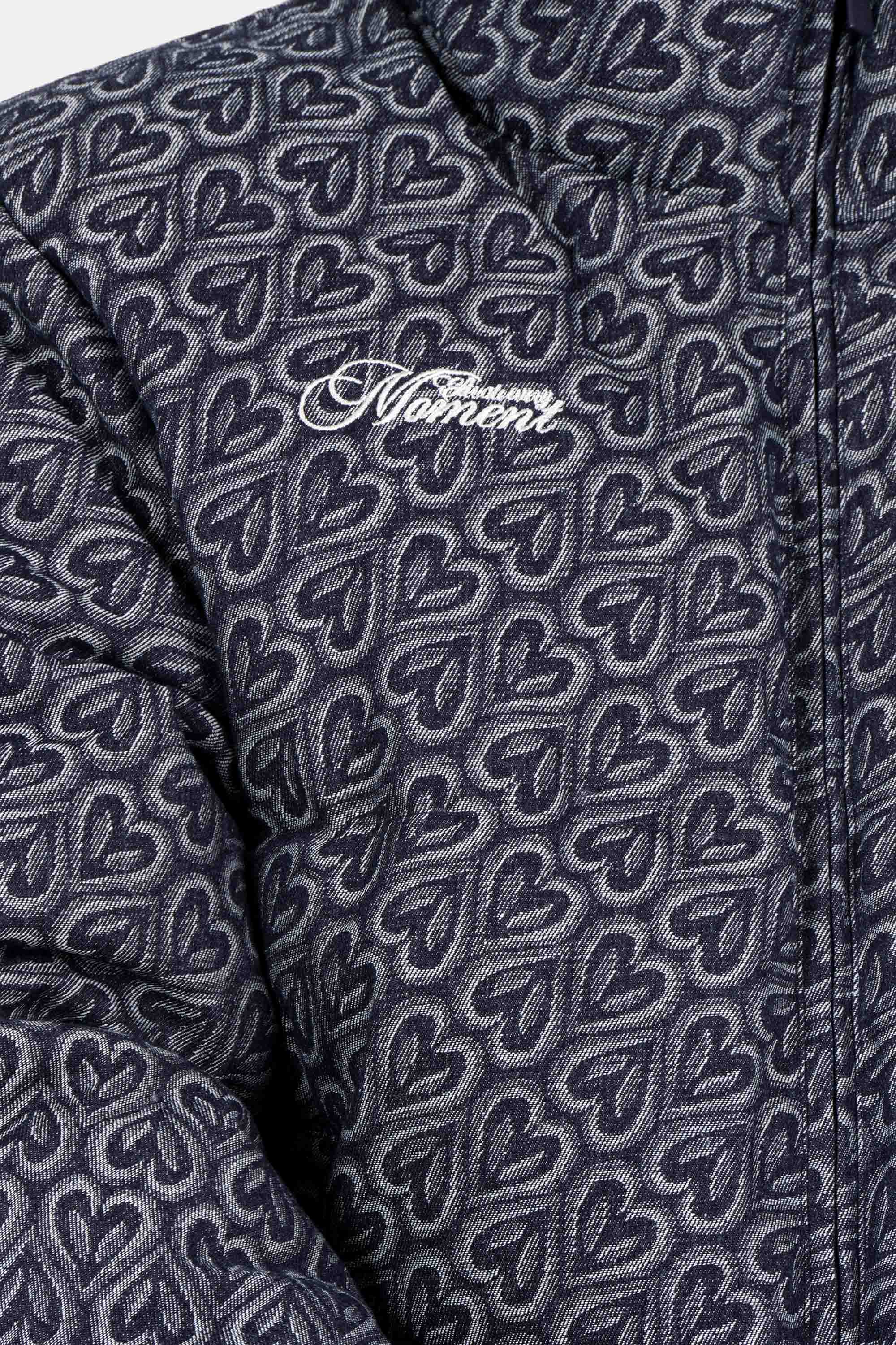 HEART printed puffer jacket