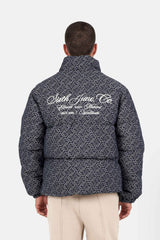 HEART printed puffer jacket