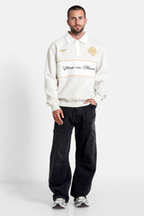 ELEVATE printed polo sweatshirt