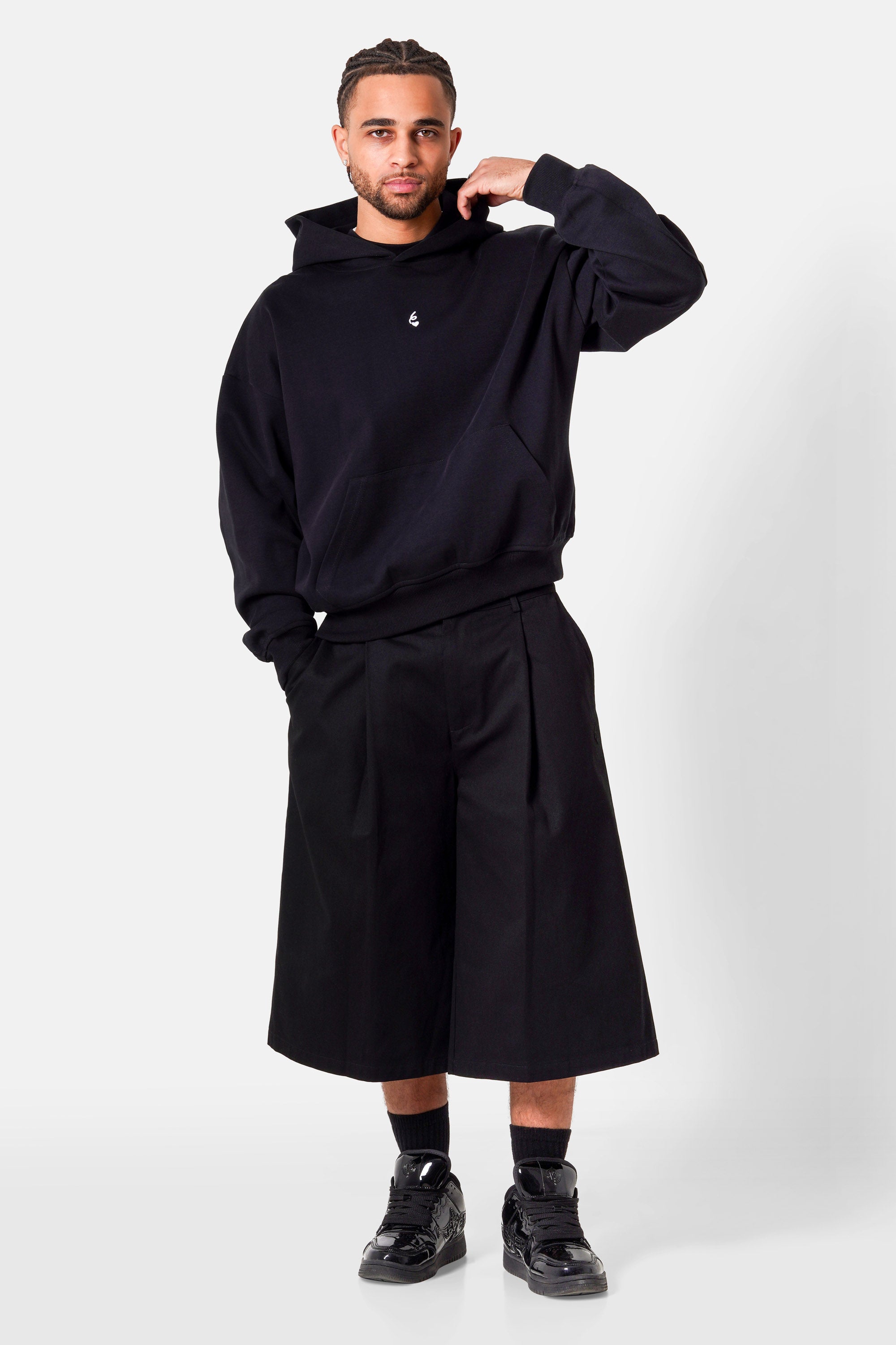 HEART embroidery hoodie