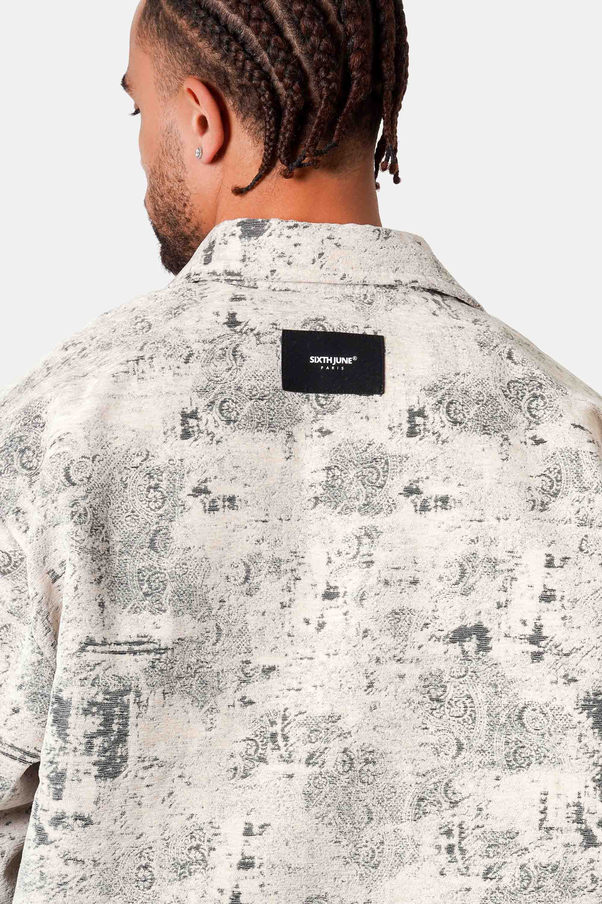 TEXTURED paisley l/s shirt